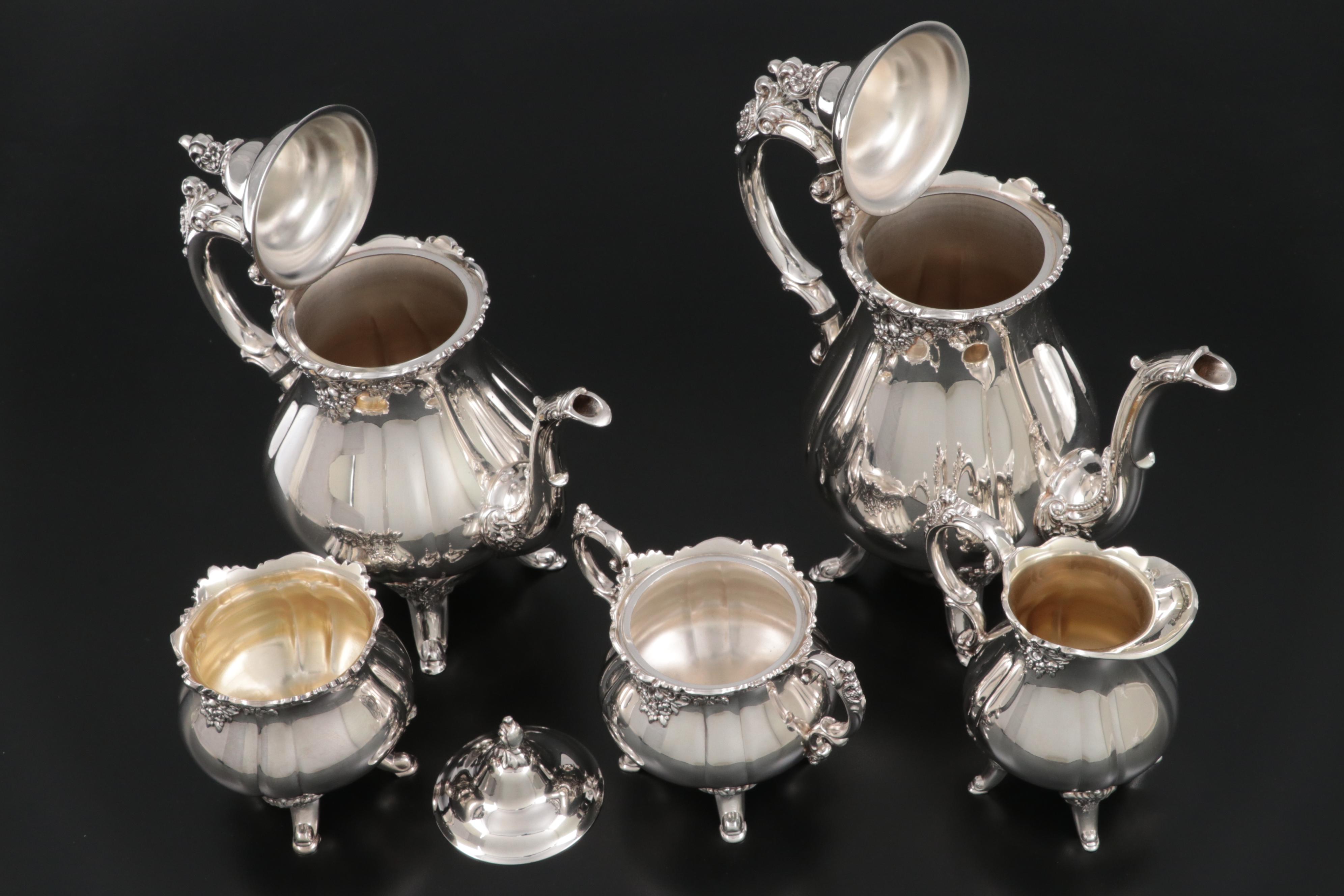 Wallace "Baroque" Silver Plate Tea and Coffee Service, 1970s EBTH