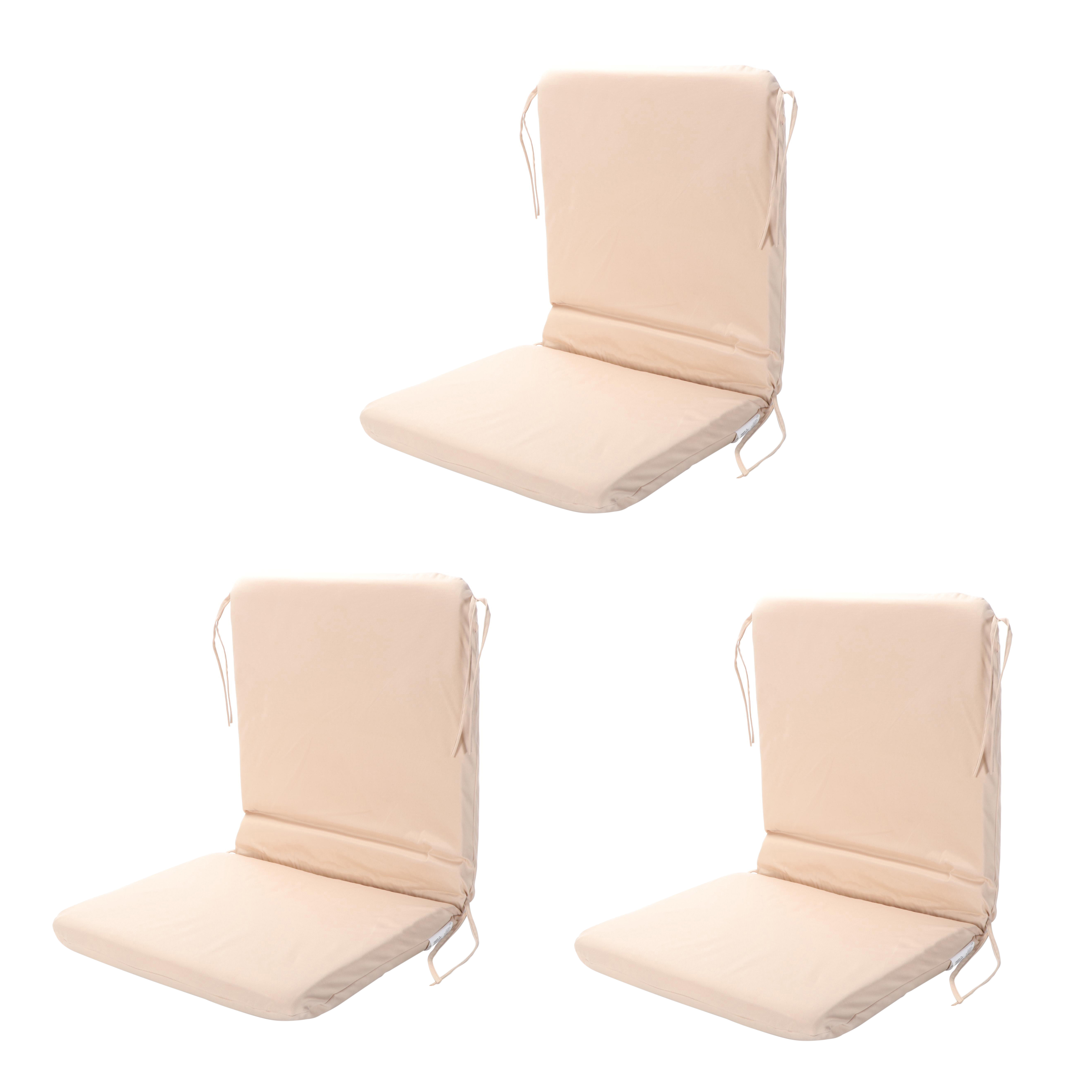 Set of Three Room Essentials Outdoor Patio Chair Seat Cushions EBTH