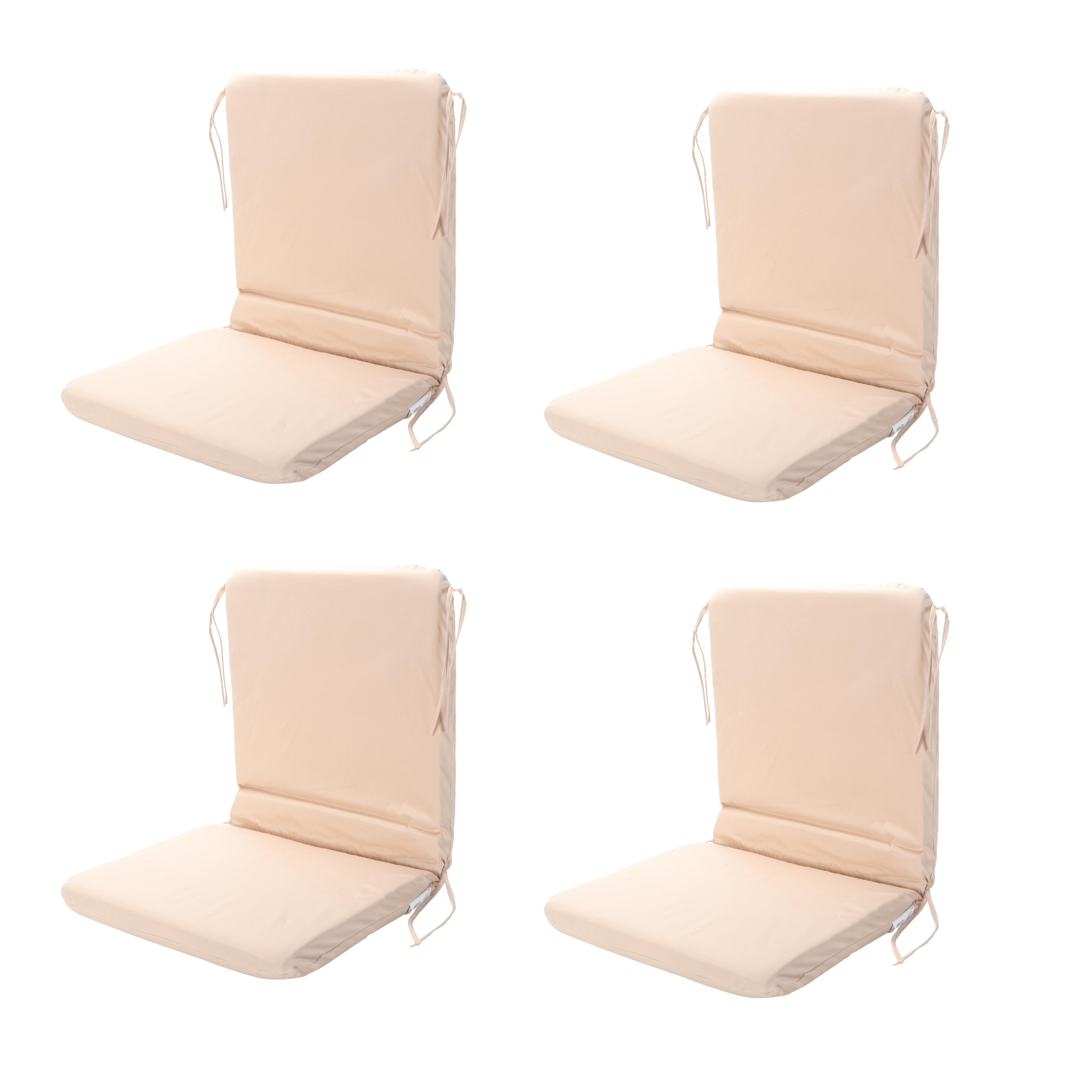 Set of Four Room Essentials Outdoor Patio Chair Cushions EBTH