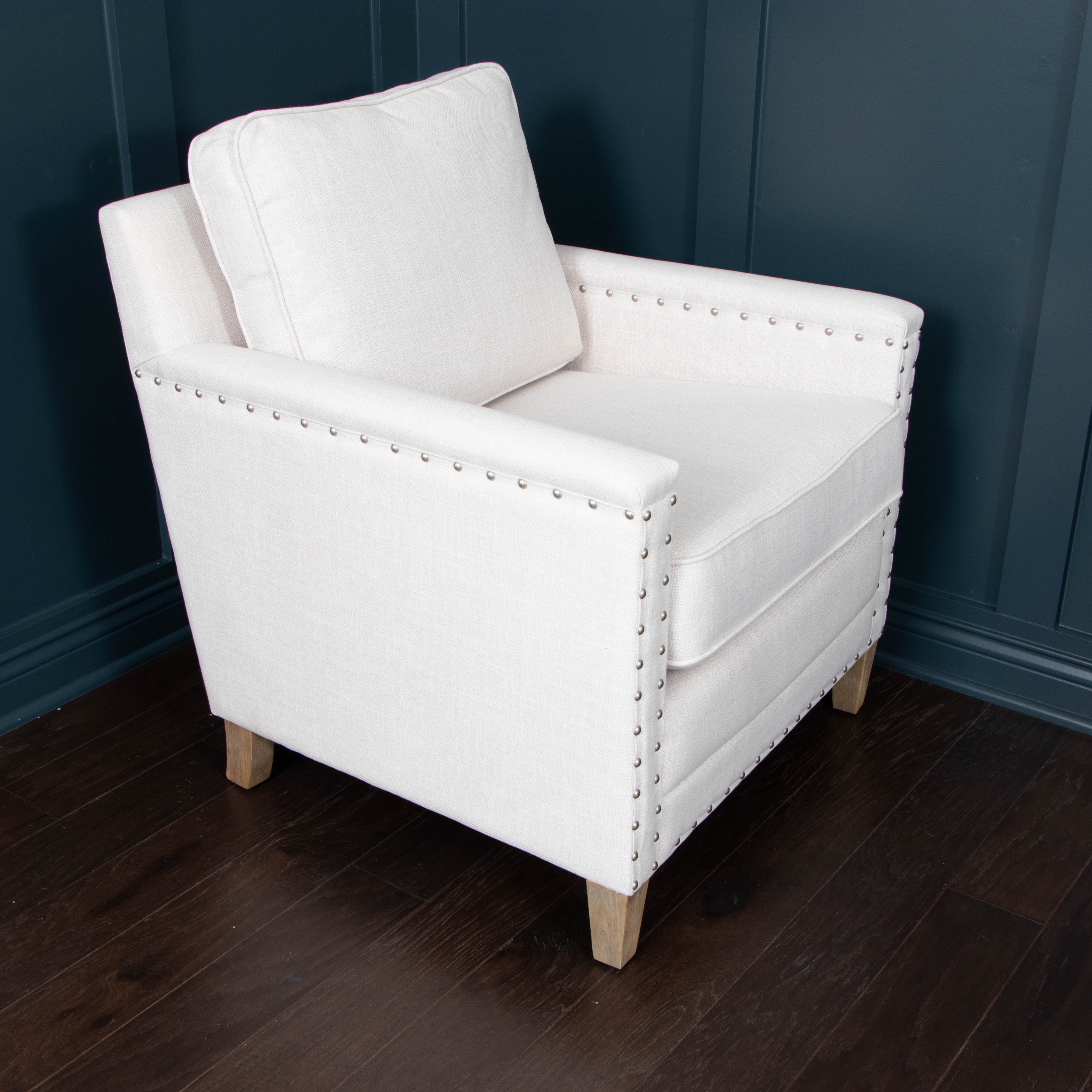 E & E Co. Madison Park Armchair with Nailhead Trim EBTH
