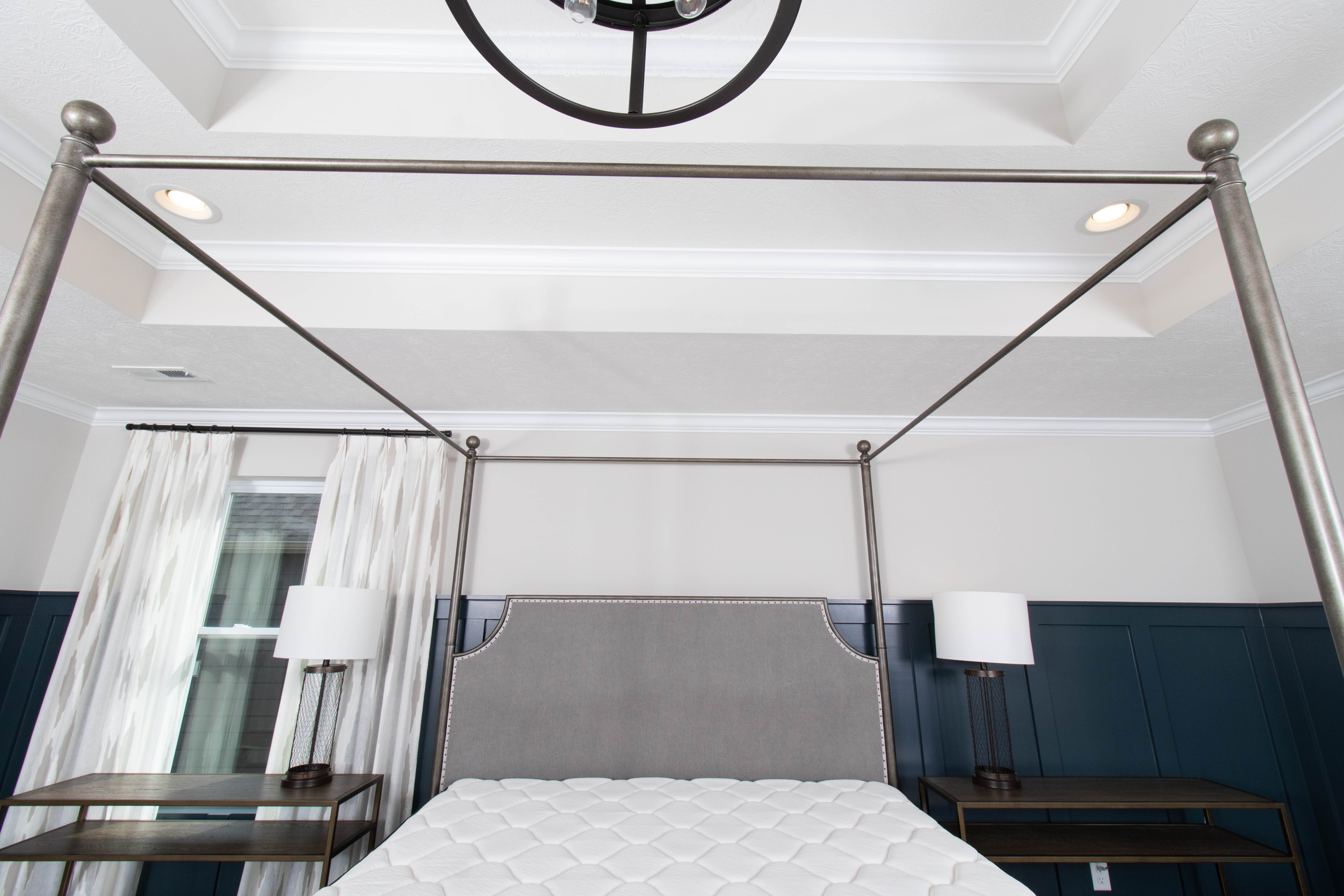 Universal Furniture King Size Bed Frame with Mattress and Boxspring EBTH