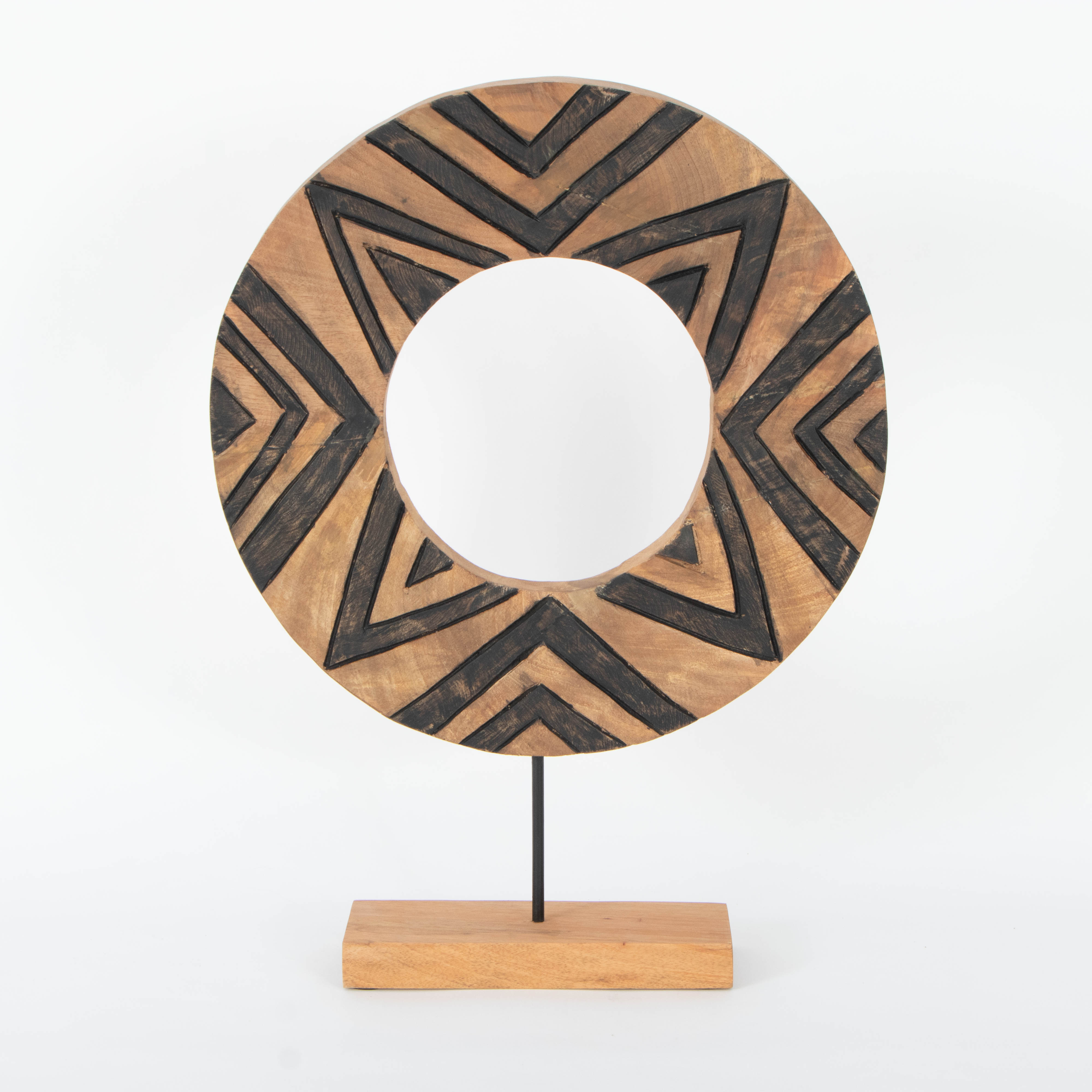 Decorative Carved Wood Tabletop Decor EBTH