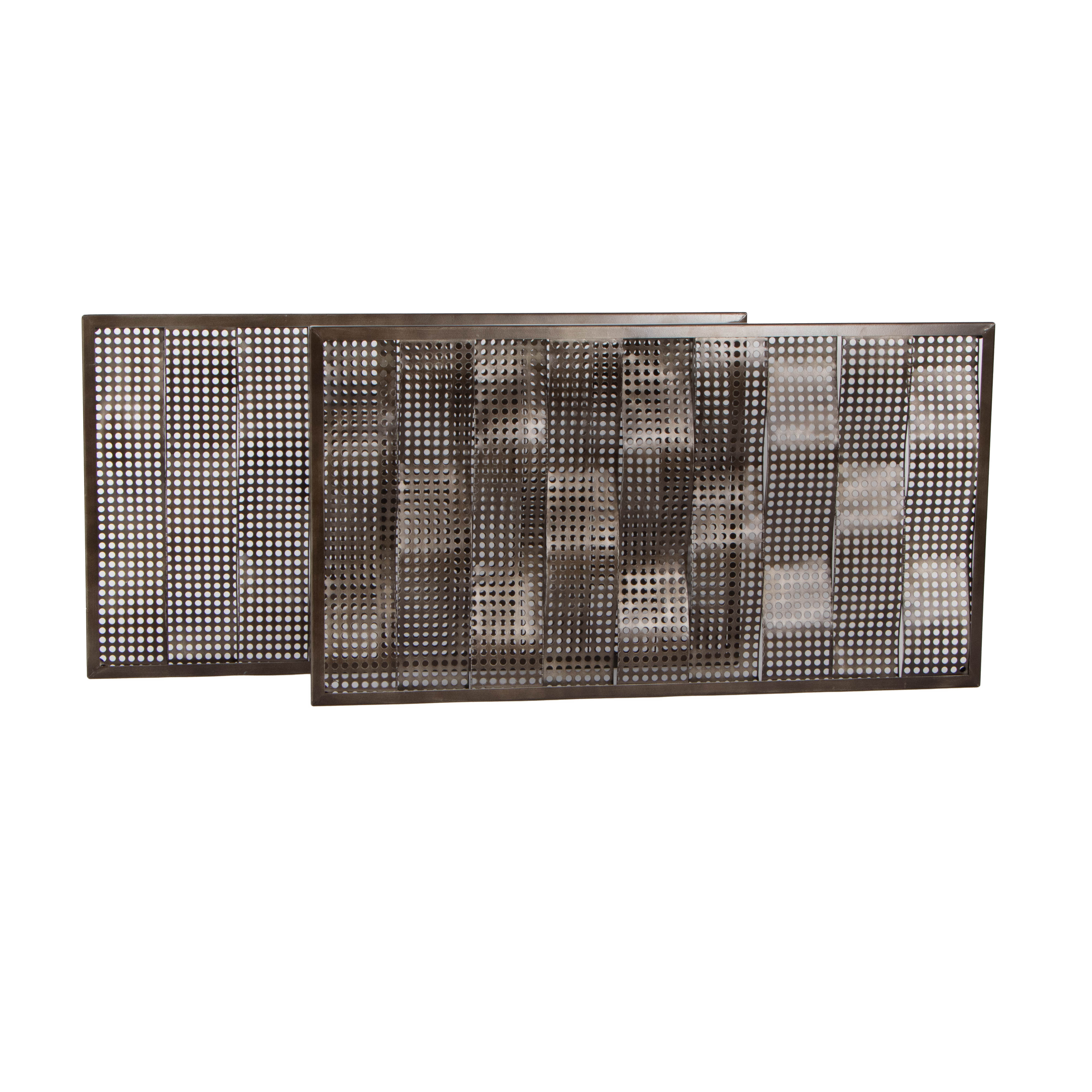 Two Pierced Metal Decorative Wall Panels EBTH