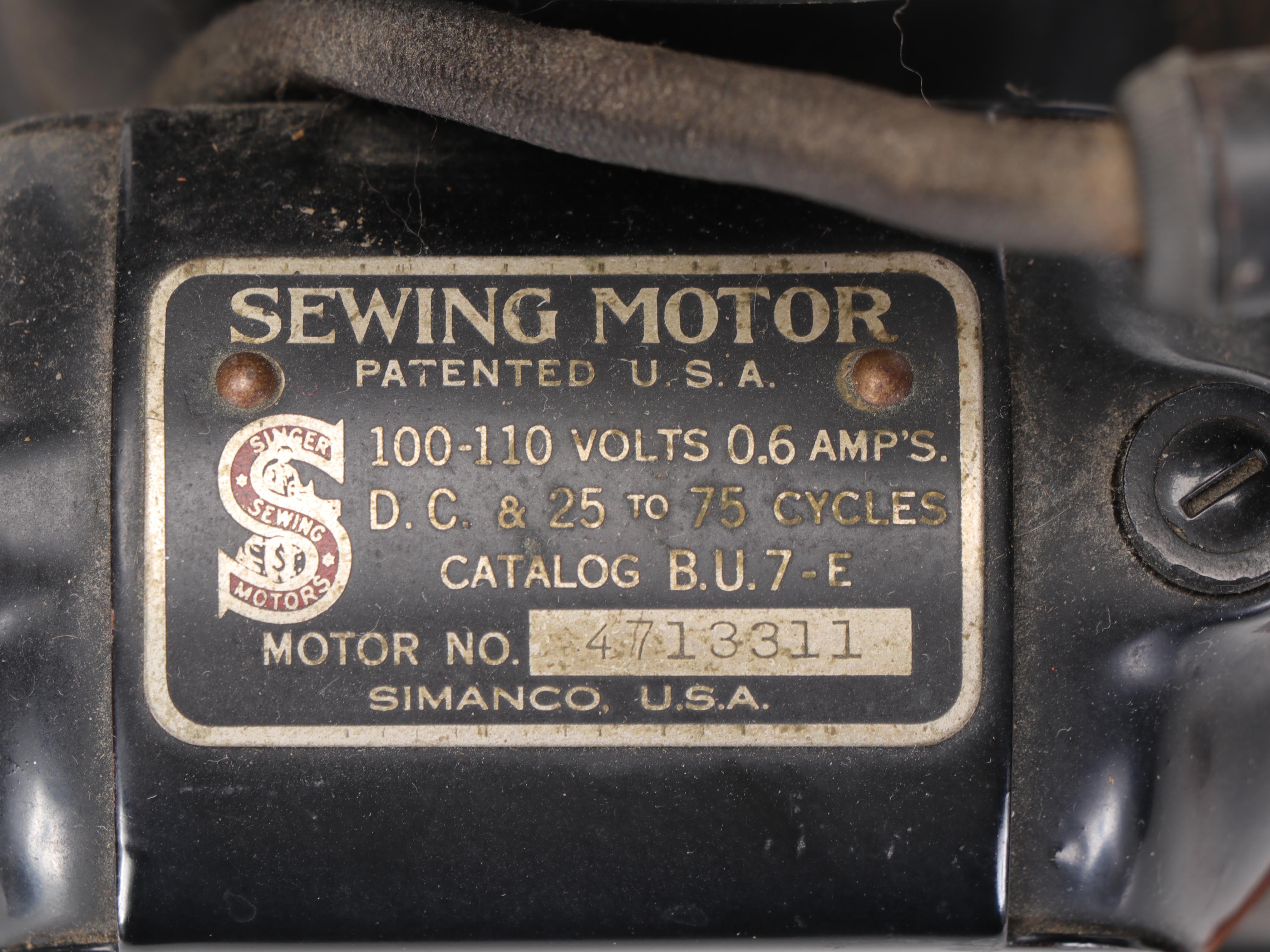 Singer Sewing Machine, Circa 1929 EBTH