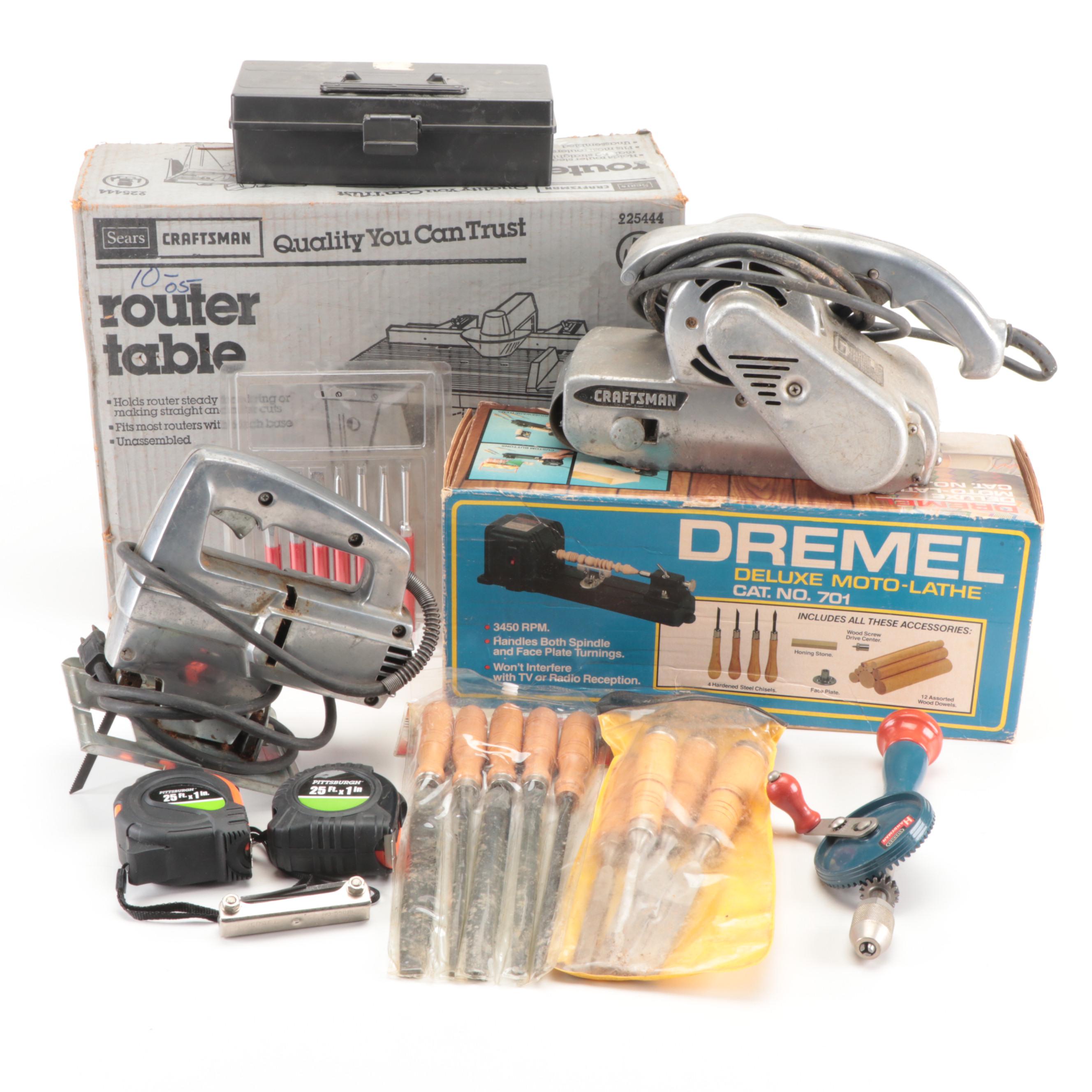 Dremel Deluxe MotoLathe Cat. No. 701 with Coastal Power Tool Set and More EBTH