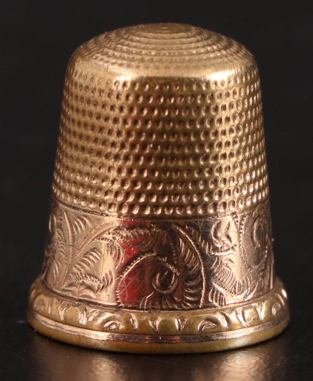 E. A. Bliss Co. And Other Chased Gold-Tone Metal Compacts And Thimble ...