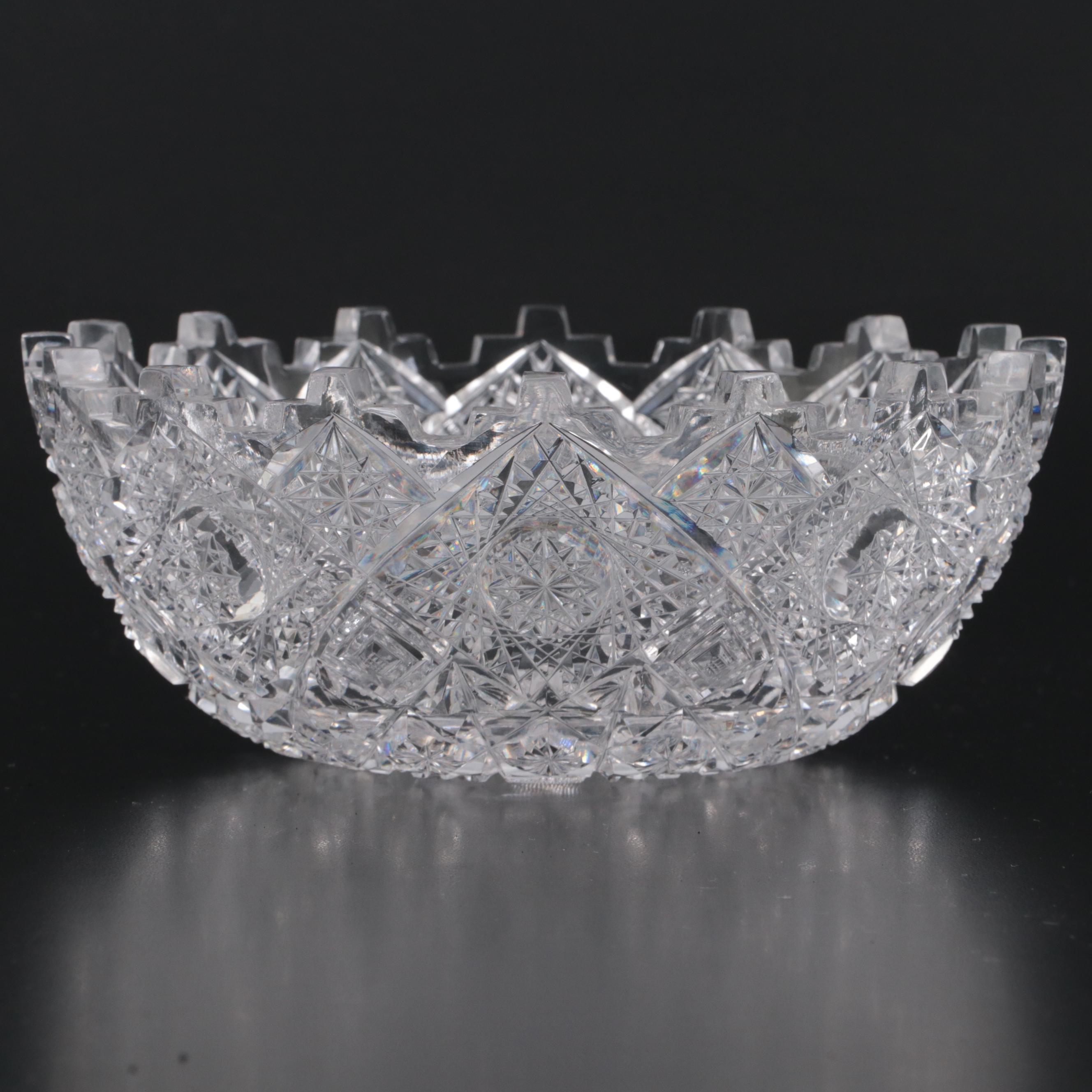 T. B. Clark & Co. "Prima Donna" American Brilliant Cut Glass Bowl