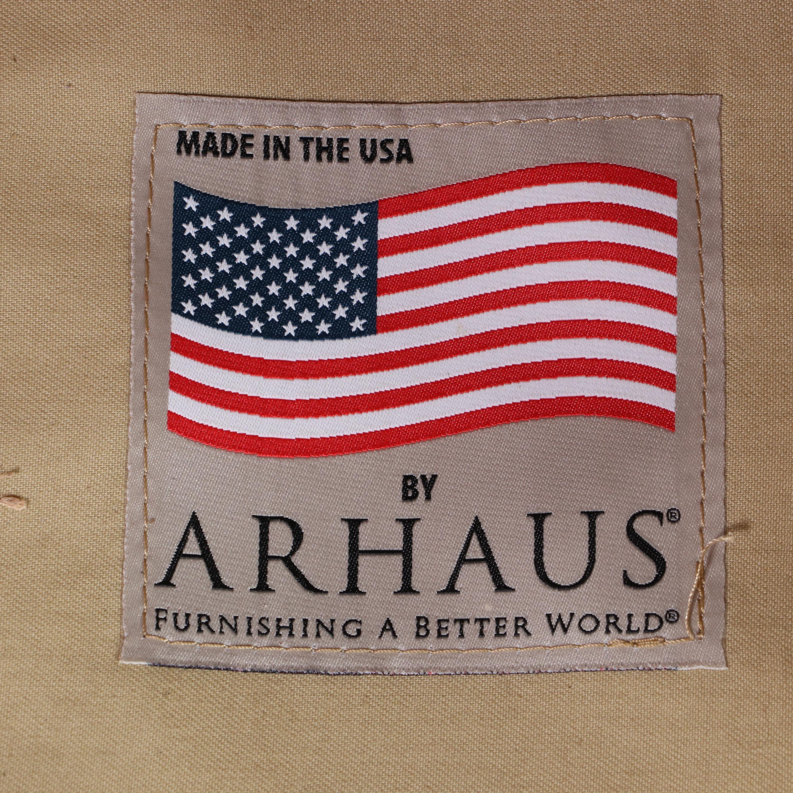 Arhaus Cambridge Collection Paisley Upholstered Wingback Chair and