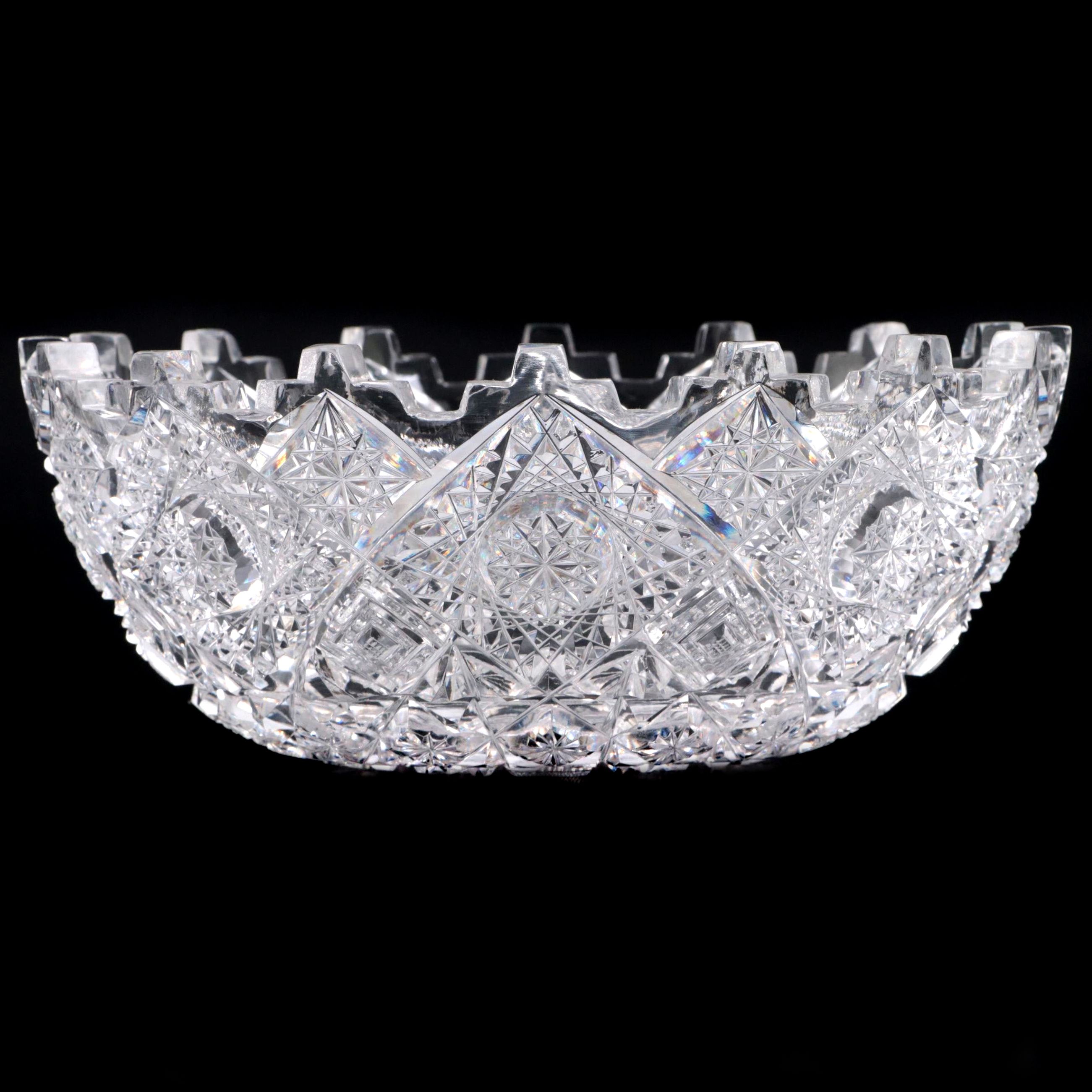T. B. Clark & Co. "Prima Donna" American Brilliant Cut Glass Bowl