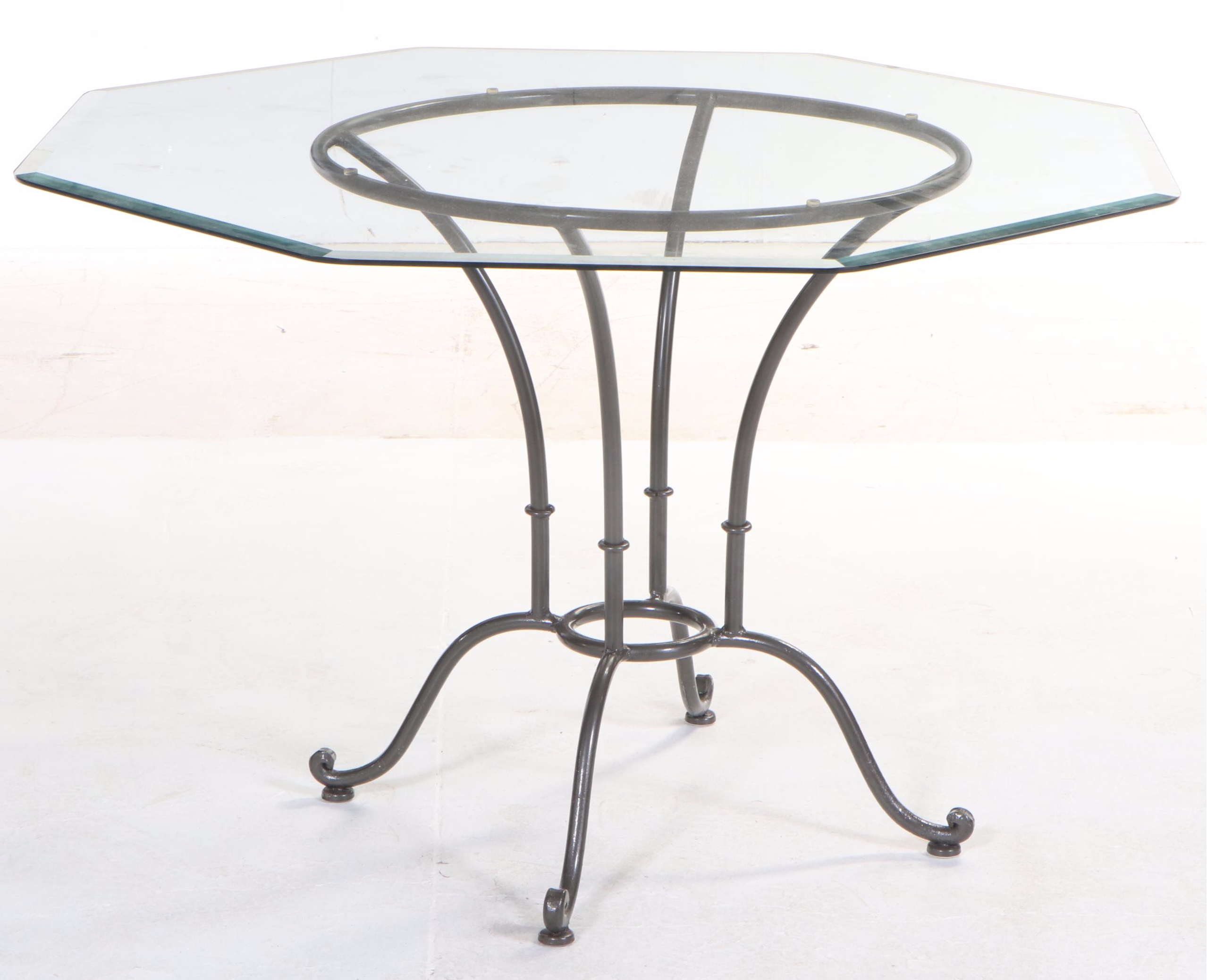 Chromecraft Wrought Iron Bistro Style Dining Set EBTH