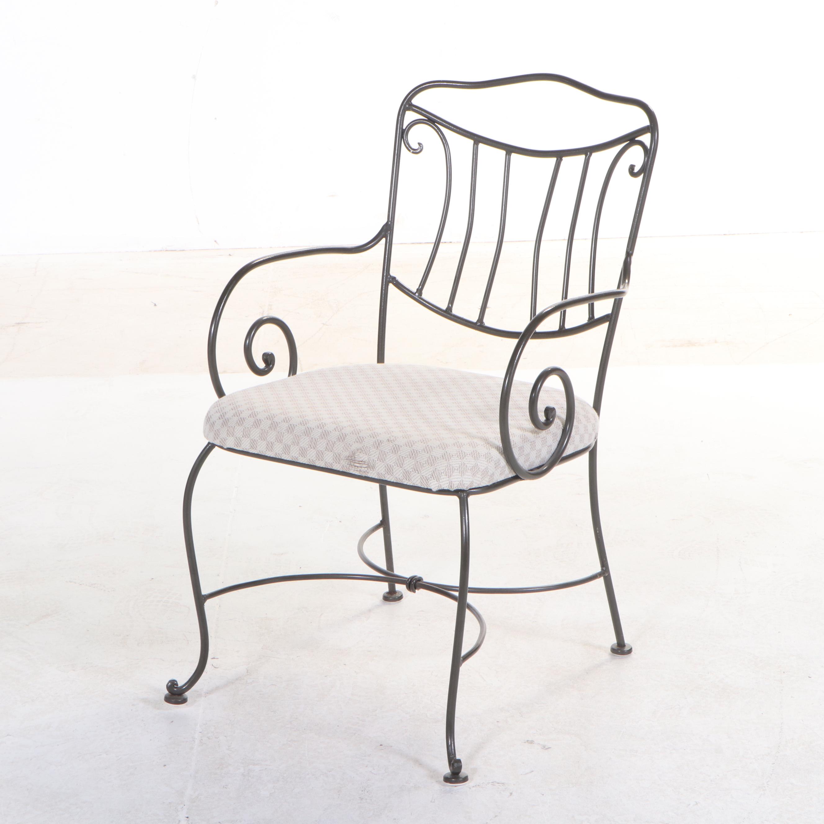 Chromecraft Wrought Iron Bistro Style Dining Set EBTH