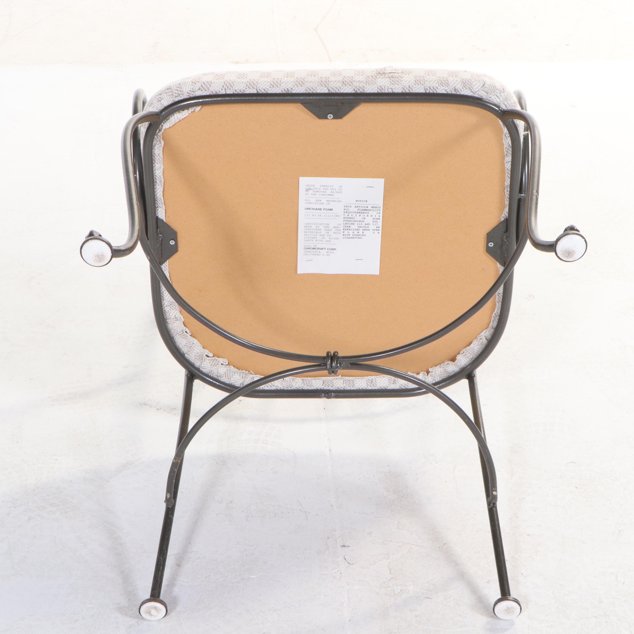 Chromecraft Wrought Iron Bistro Style Dining Set EBTH