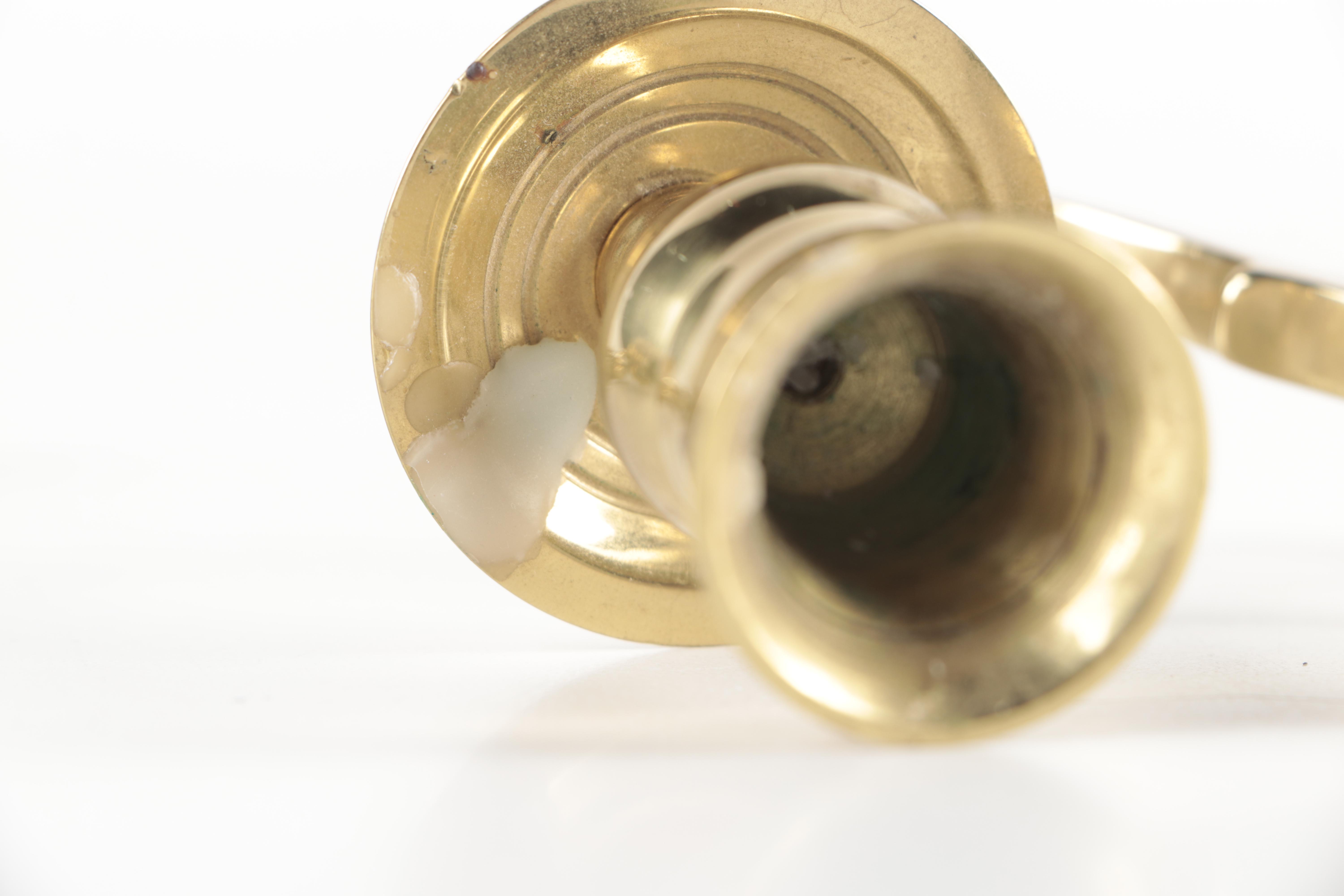 Pair of Virginia Metalcrafters Colonial Williamsburg Brass Candle