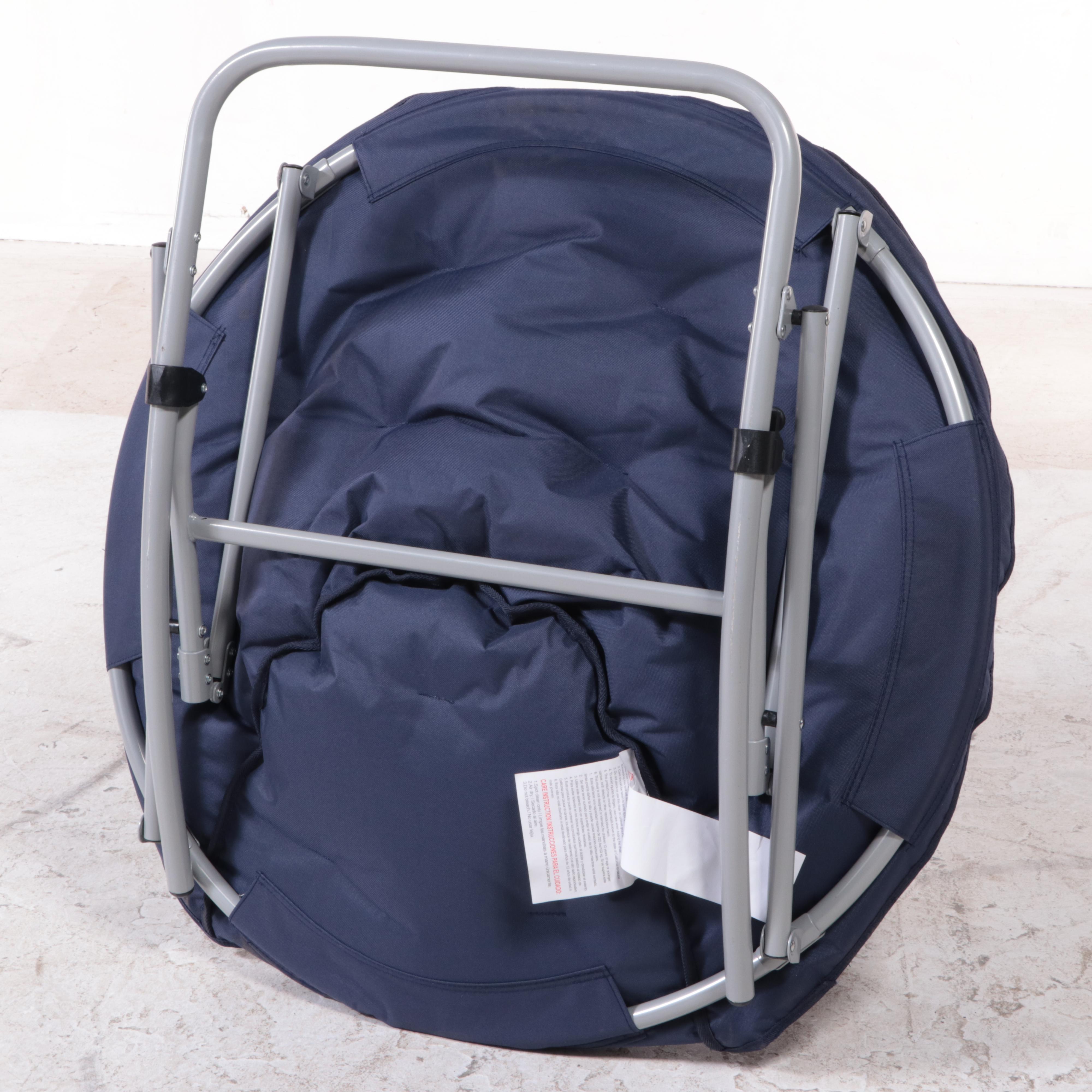 Member's Mark Comfy Rocking Saucer Chair in Blue Cove EBTH