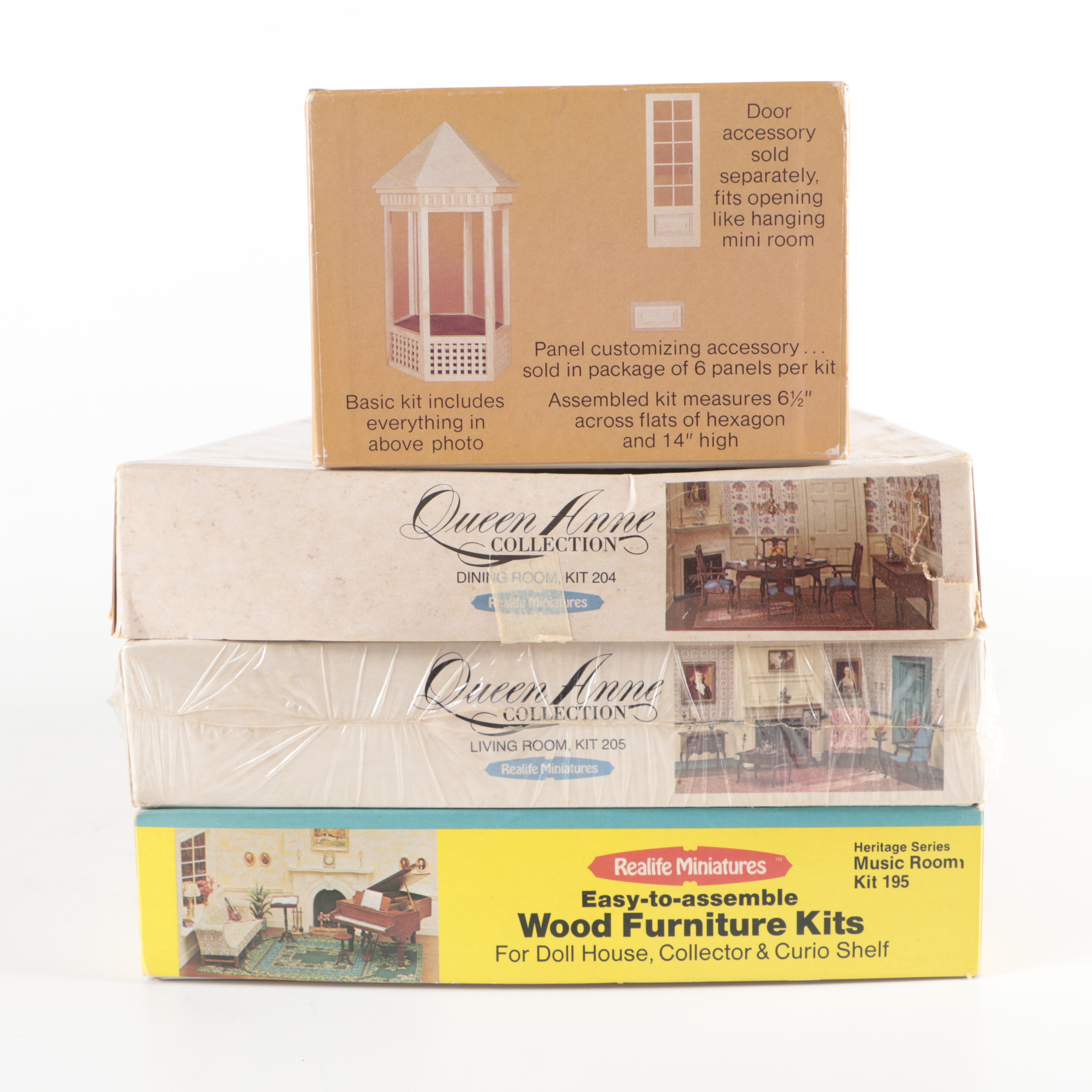 Realife Miniatures Wood Furniture Kit and Other Miniature Furniture EBTH