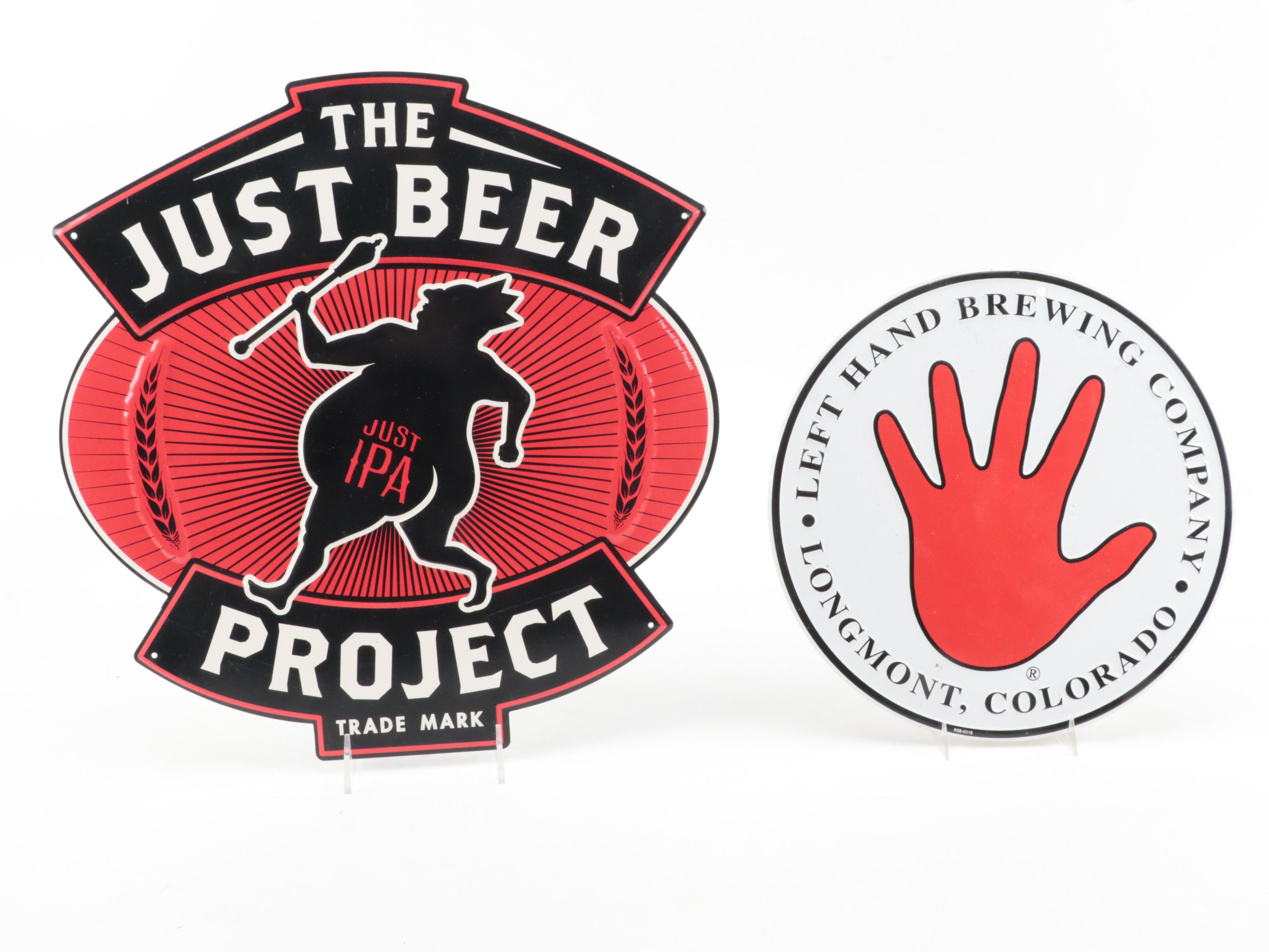Left hand Brewing, Just Beer Project with Other Beer Signs and Tap