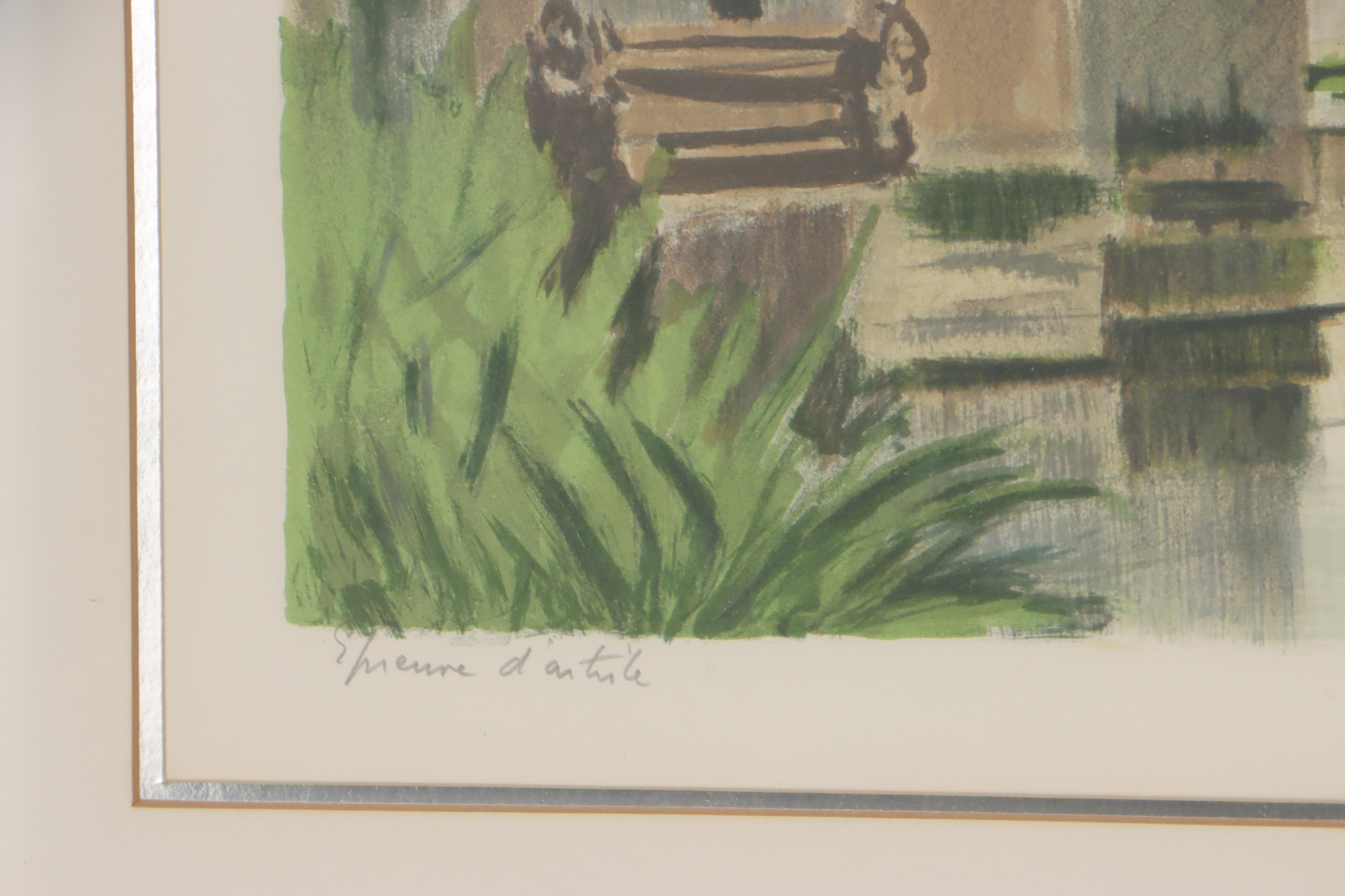 Constant Le Breton Color Lithograph 