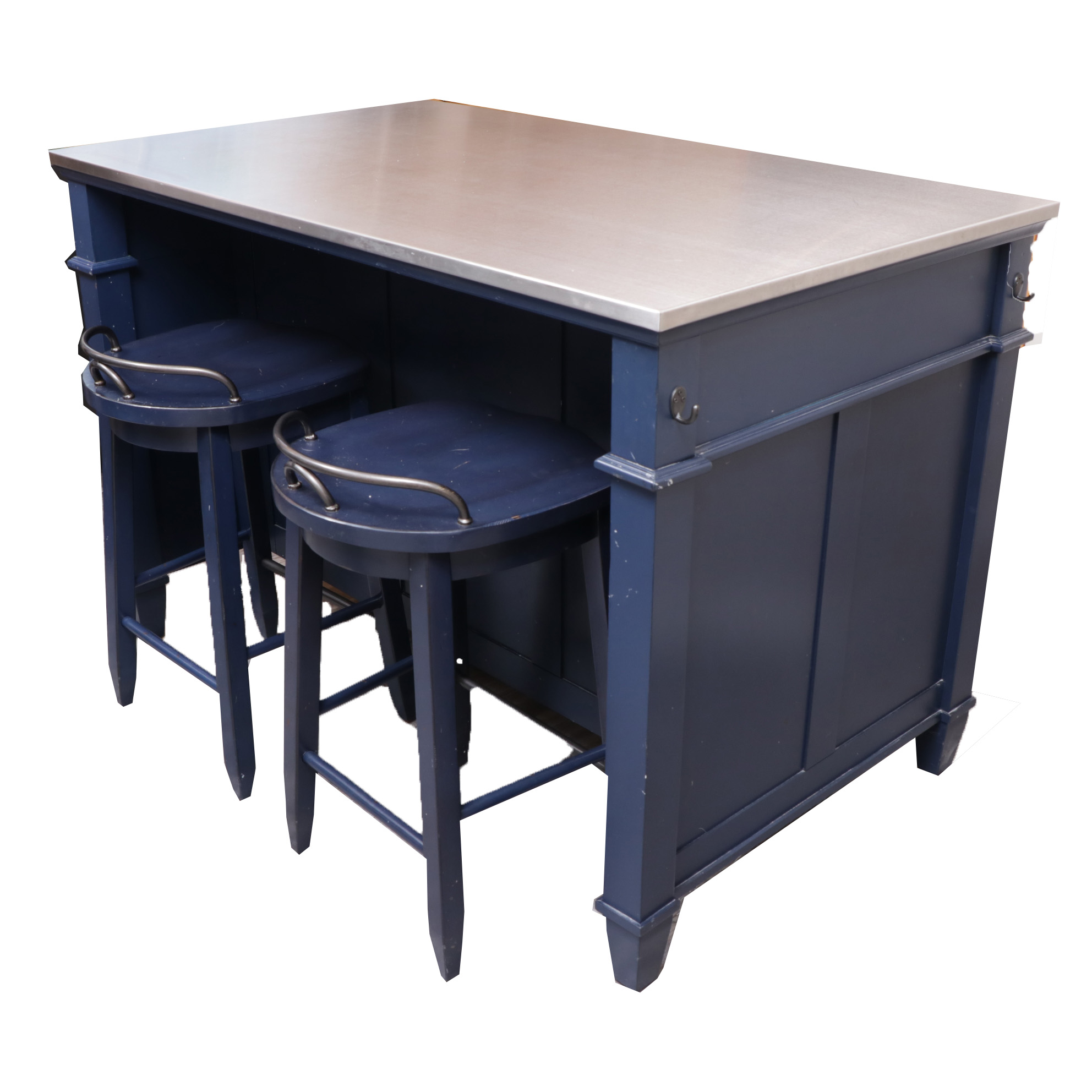 Klaussner "Trisha Yearwood Collection" Stainless Top Kitchen Island and