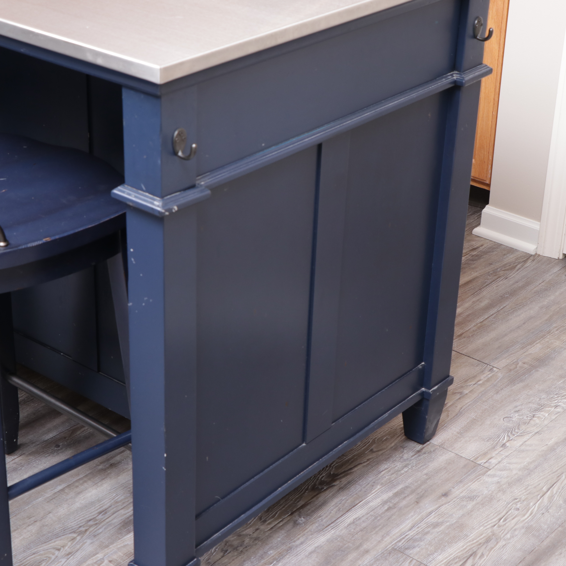 Klaussner "Trisha Yearwood Collection" Stainless Top Kitchen Island and