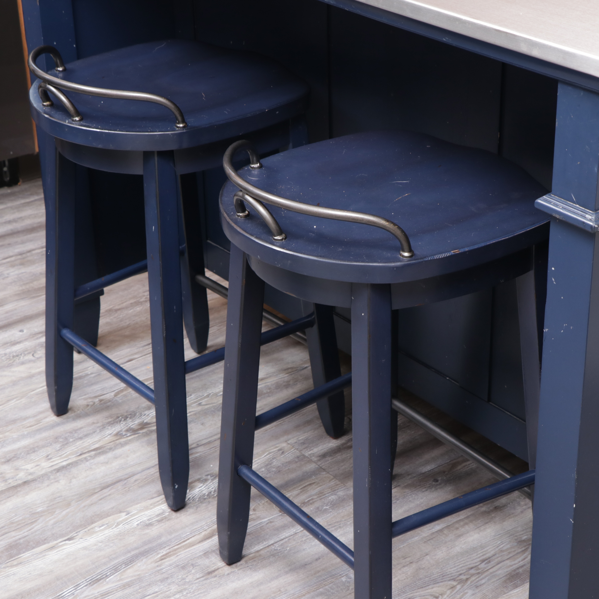 Klaussner "Trisha Yearwood Collection" Stainless Top Kitchen Island and