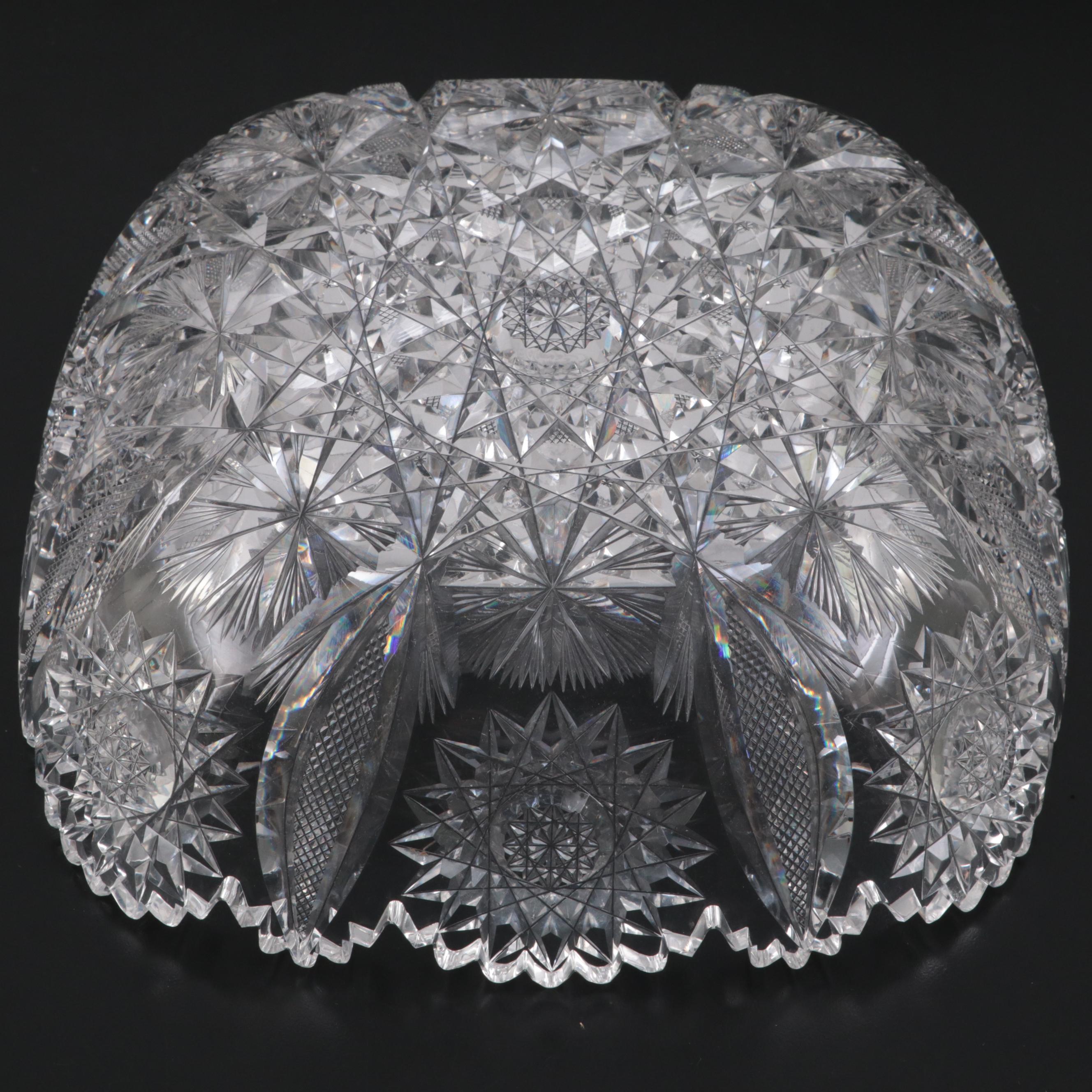 Hawkes Brilliant Cut Glass Bowl, Early to Mid20th Century EBTH