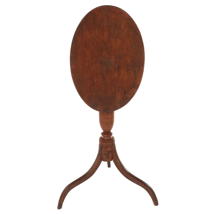 Federal Maple Tilt-Top Candlestand, Early 19th Century