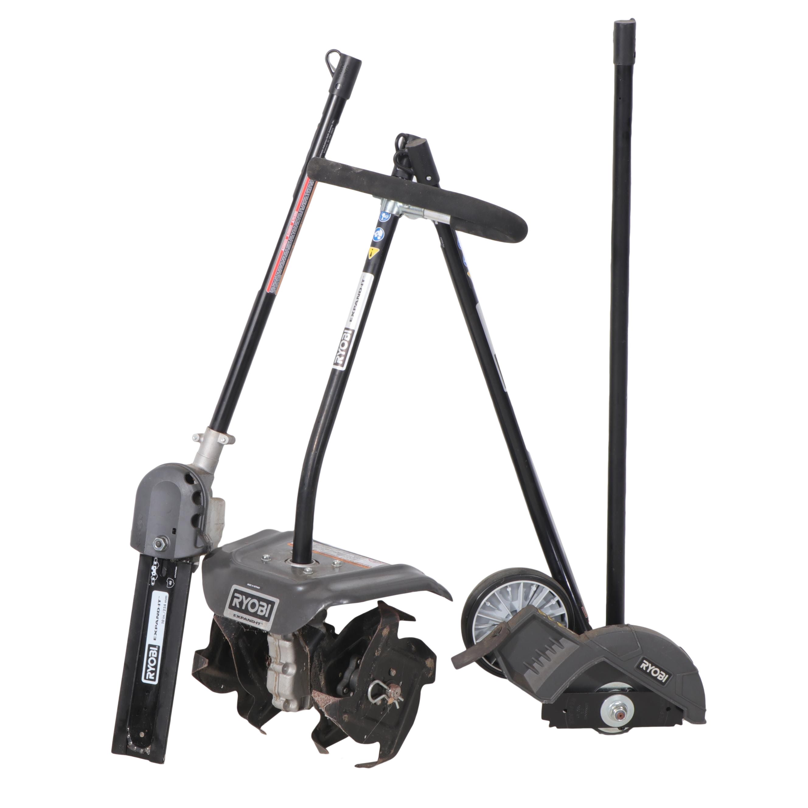 Ryobi ExpandIt Edger and Pole Saw Attachments EBTH