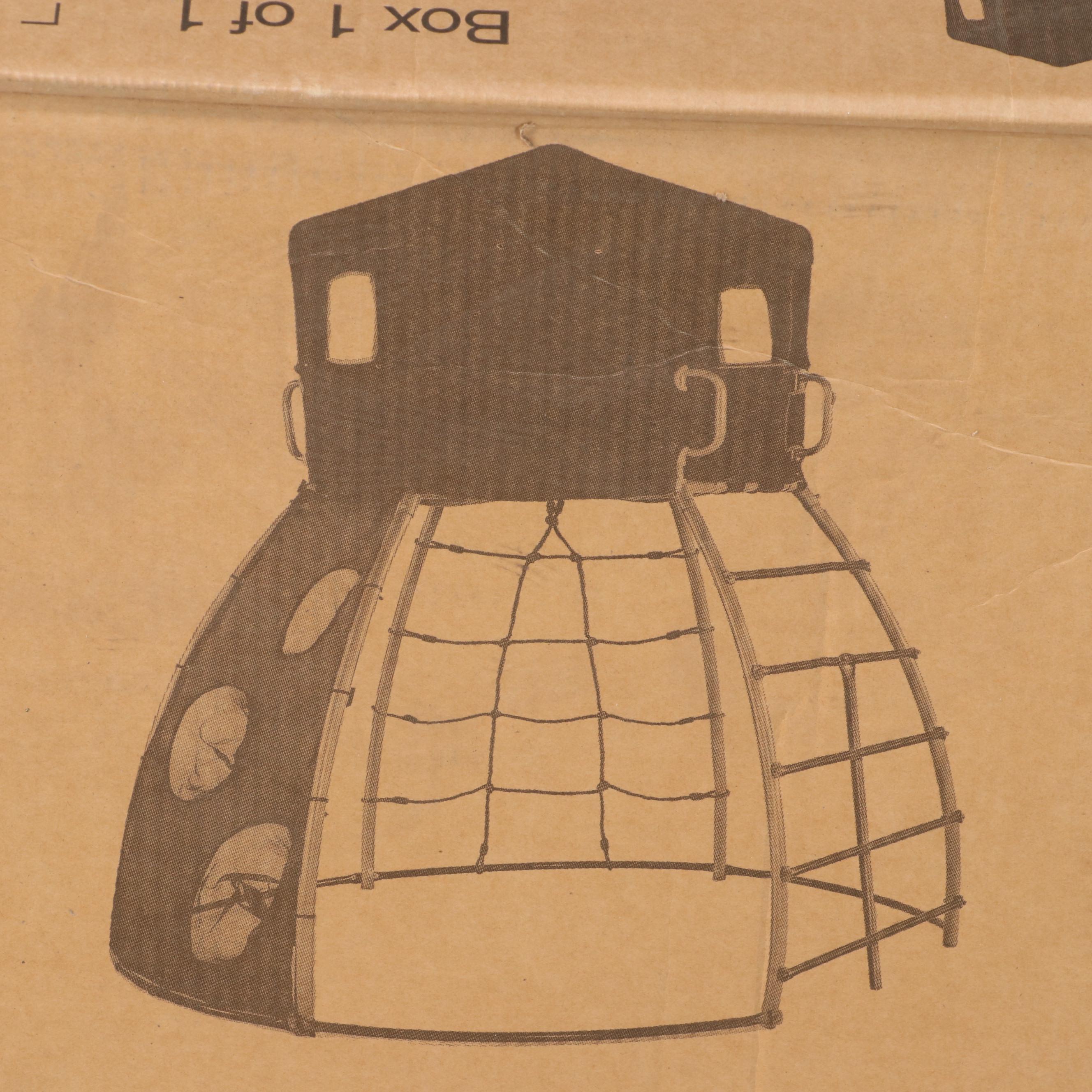 Plum Play Climbing Dome Frame with Fabric Den and Roof EBTH