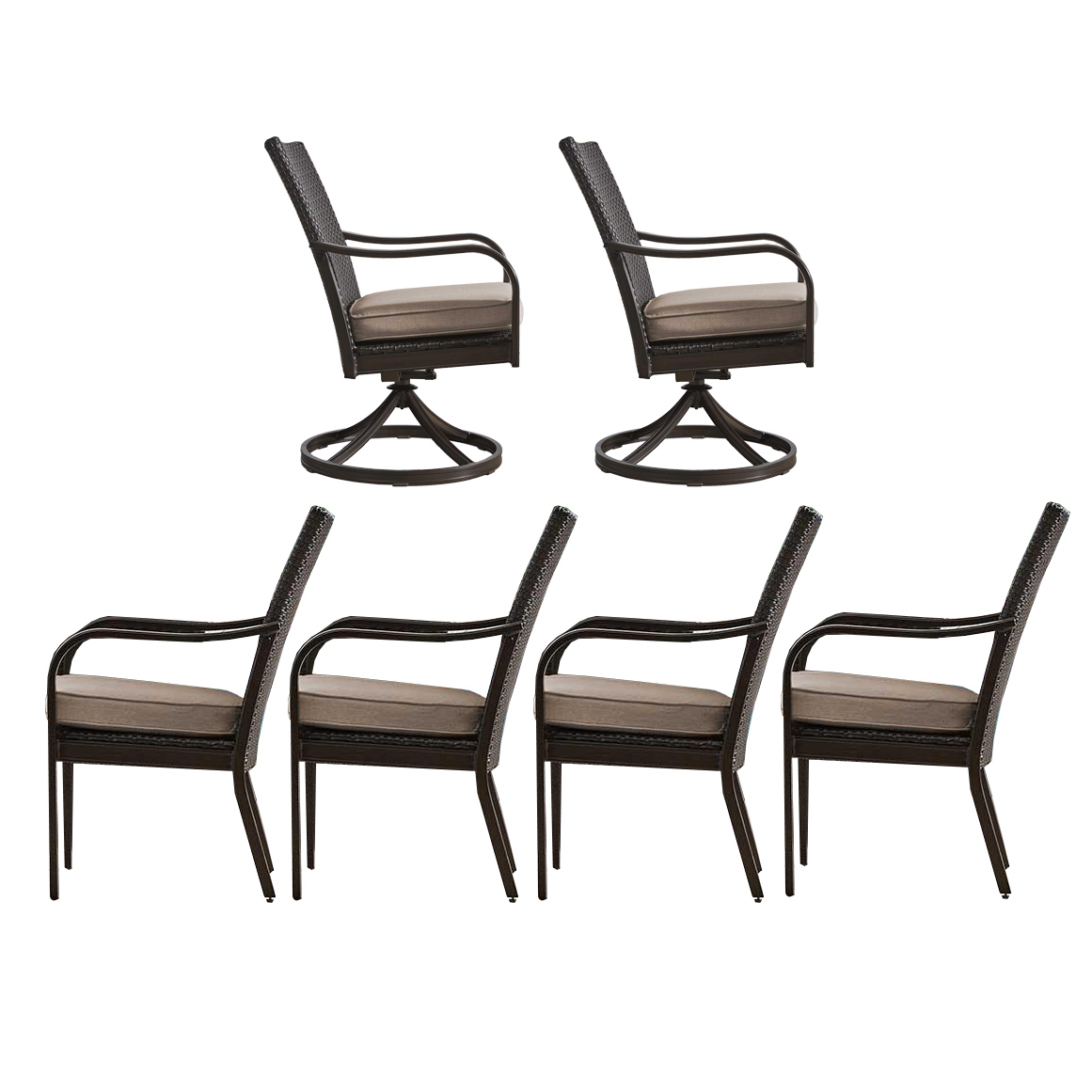 Member's Mark Heritage Resin Wicker Patio Dining Chairs EBTH