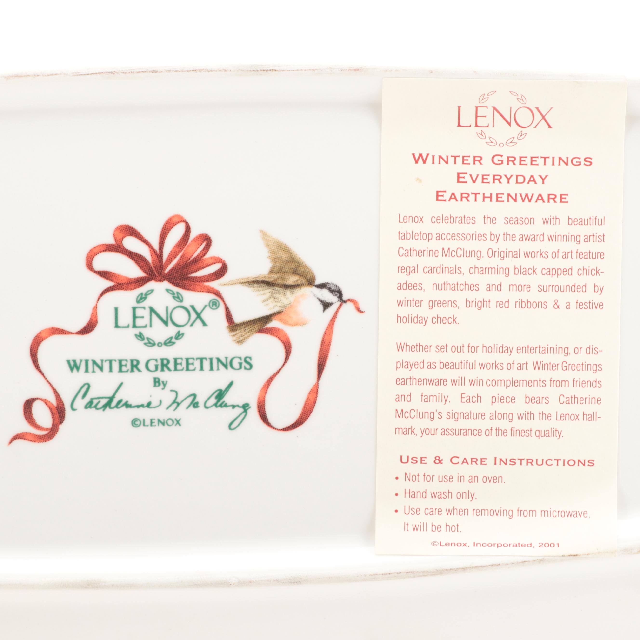 Lenox Bol De Service Winter Greetings 830308