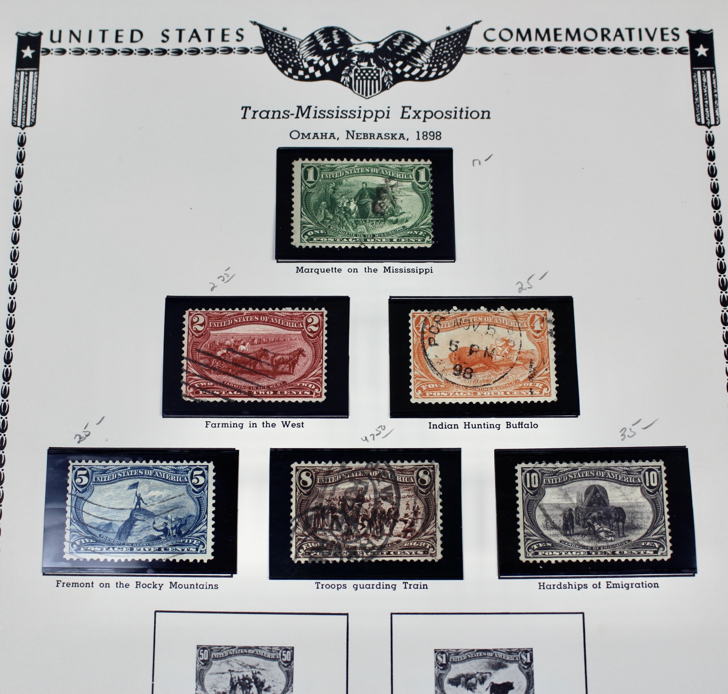 U.S. Commemorative Stamp Collection Including Stamps from 18931959 EBTH