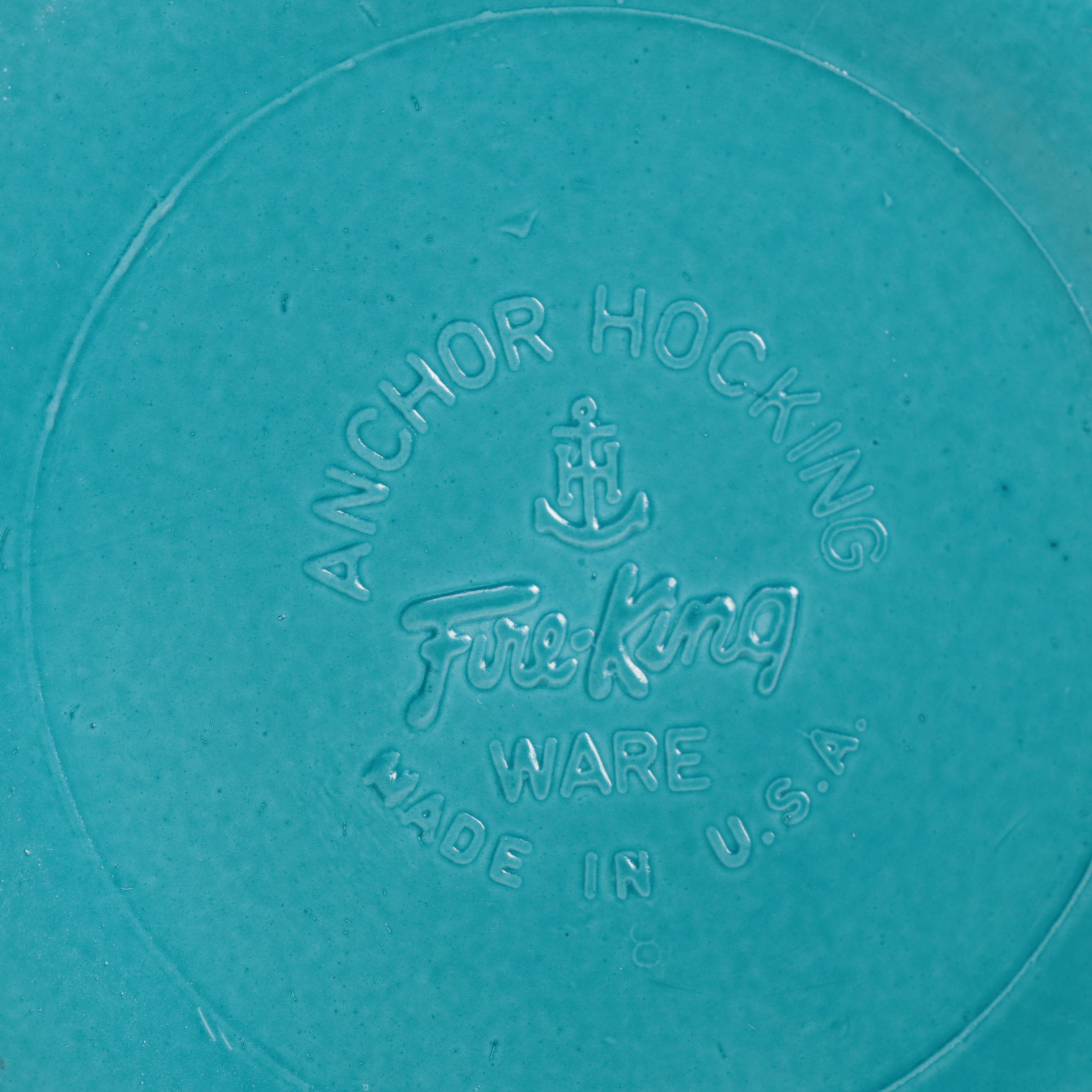 Anchor Hocking FireKing Glass Cinderella Mixing Bowls, Mid to Late 20th Century EBTH