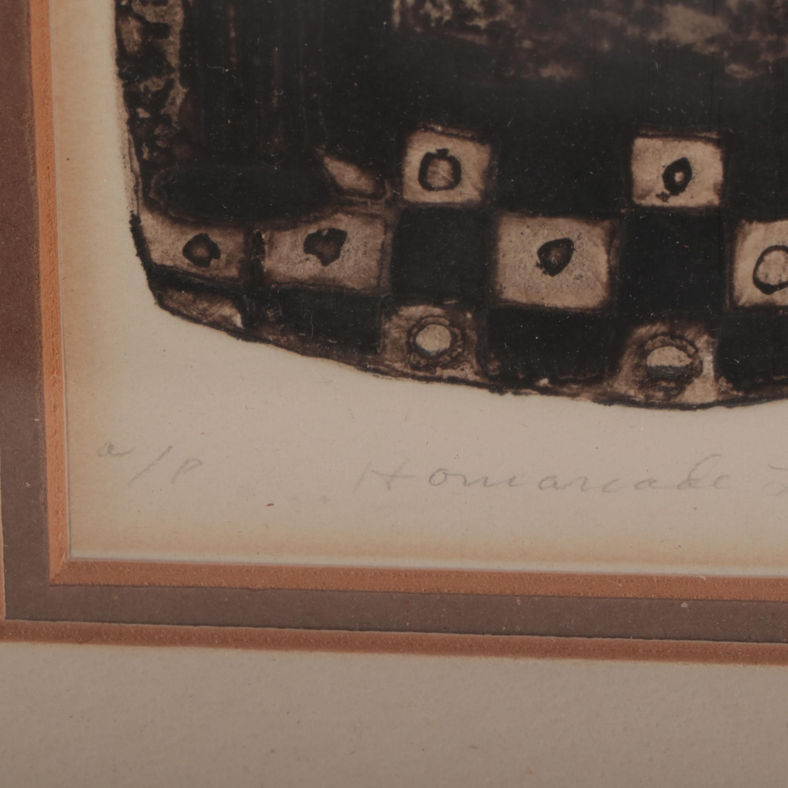 Figural Embossed Etching, 1964 EBTH