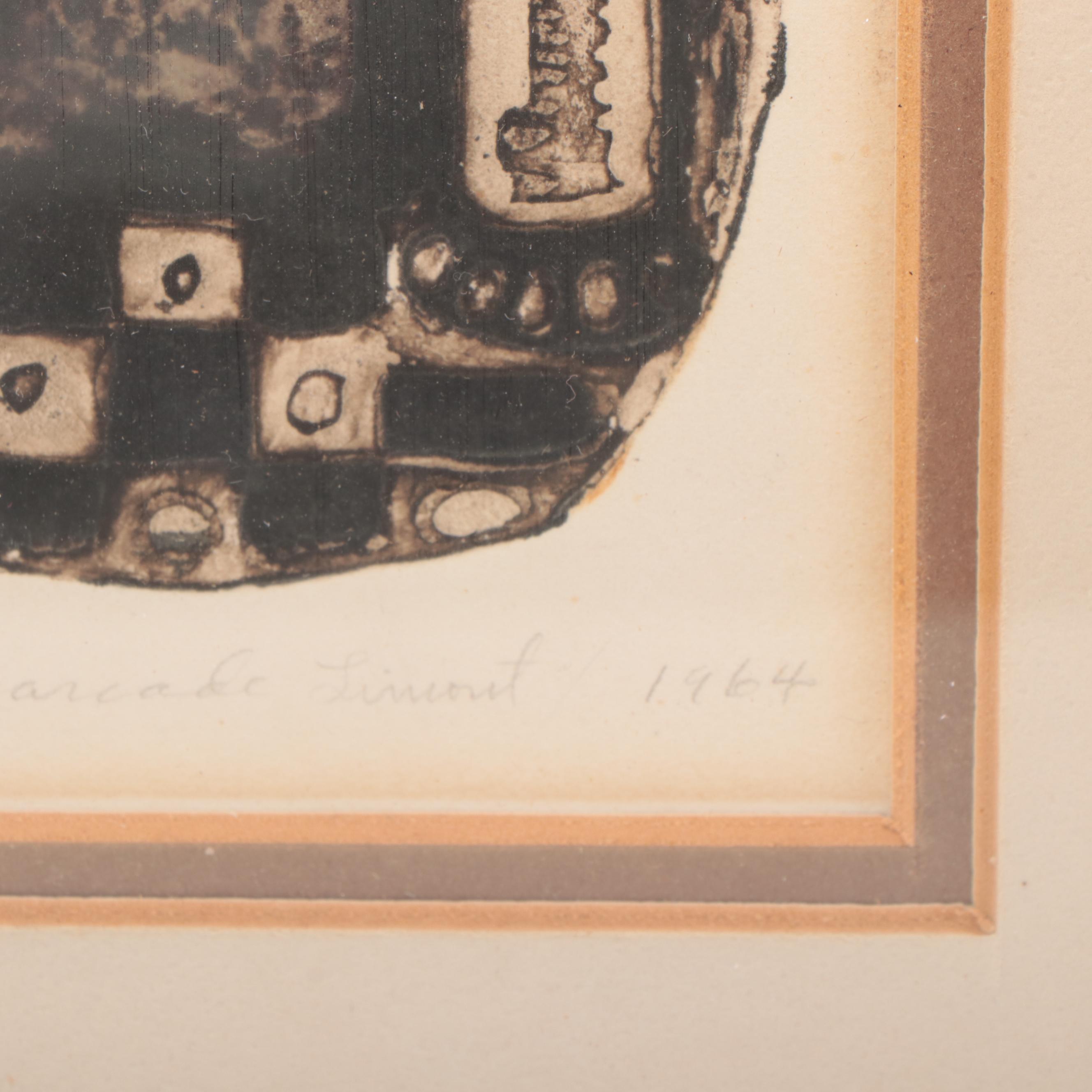 Figural Embossed Etching, 1964 EBTH