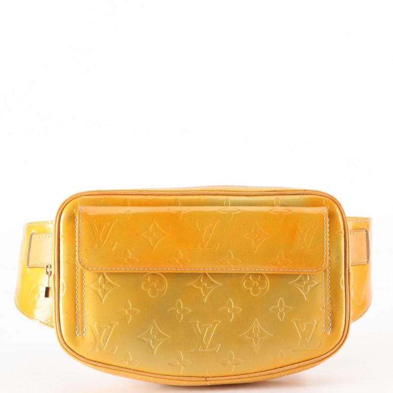 Louis Vuitton Fulton Belt Bag in Monogram Vernis and Vachetta