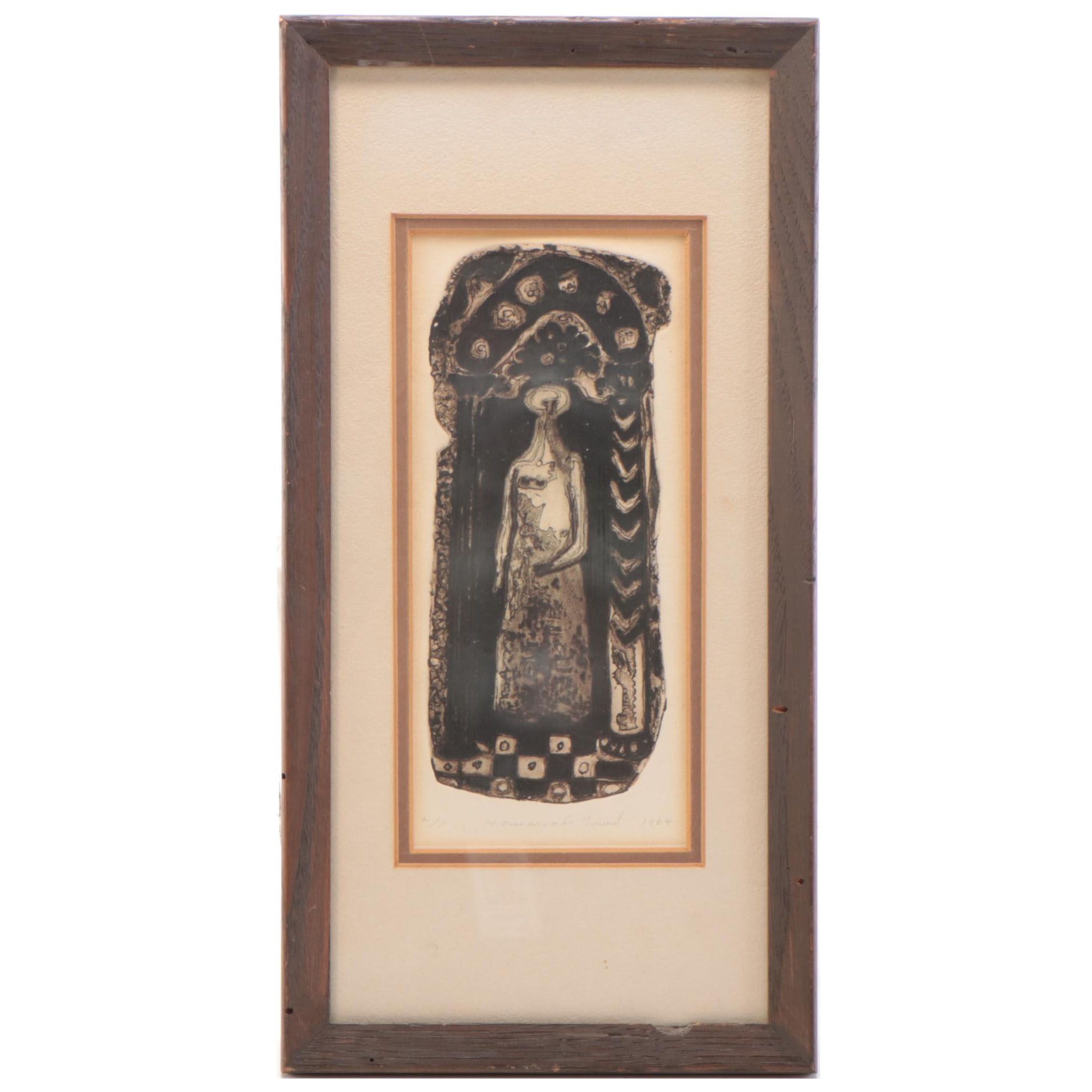 Figural Embossed Etching, 1964 EBTH