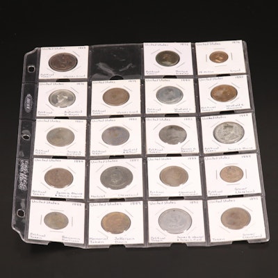 Group of Nineteen United States Modern Political Tokens