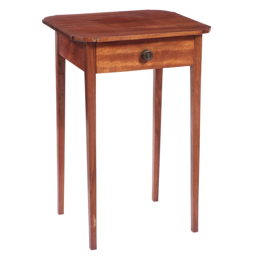 Federal Cherrywood Side Table, Early 19th Century
