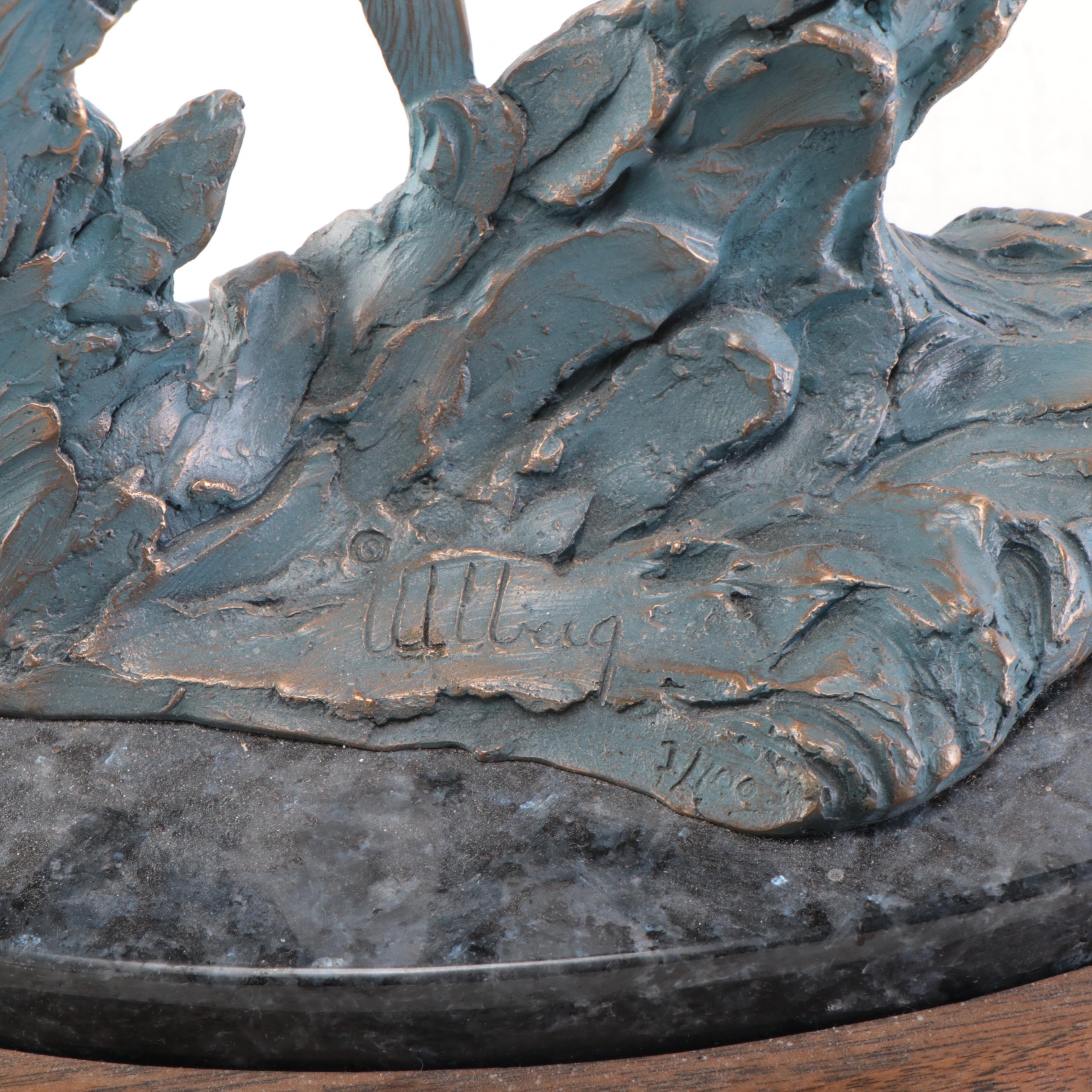 Kent Ullberg Bronze Sculpture "Flying Blue," Late 20th Century EBTH