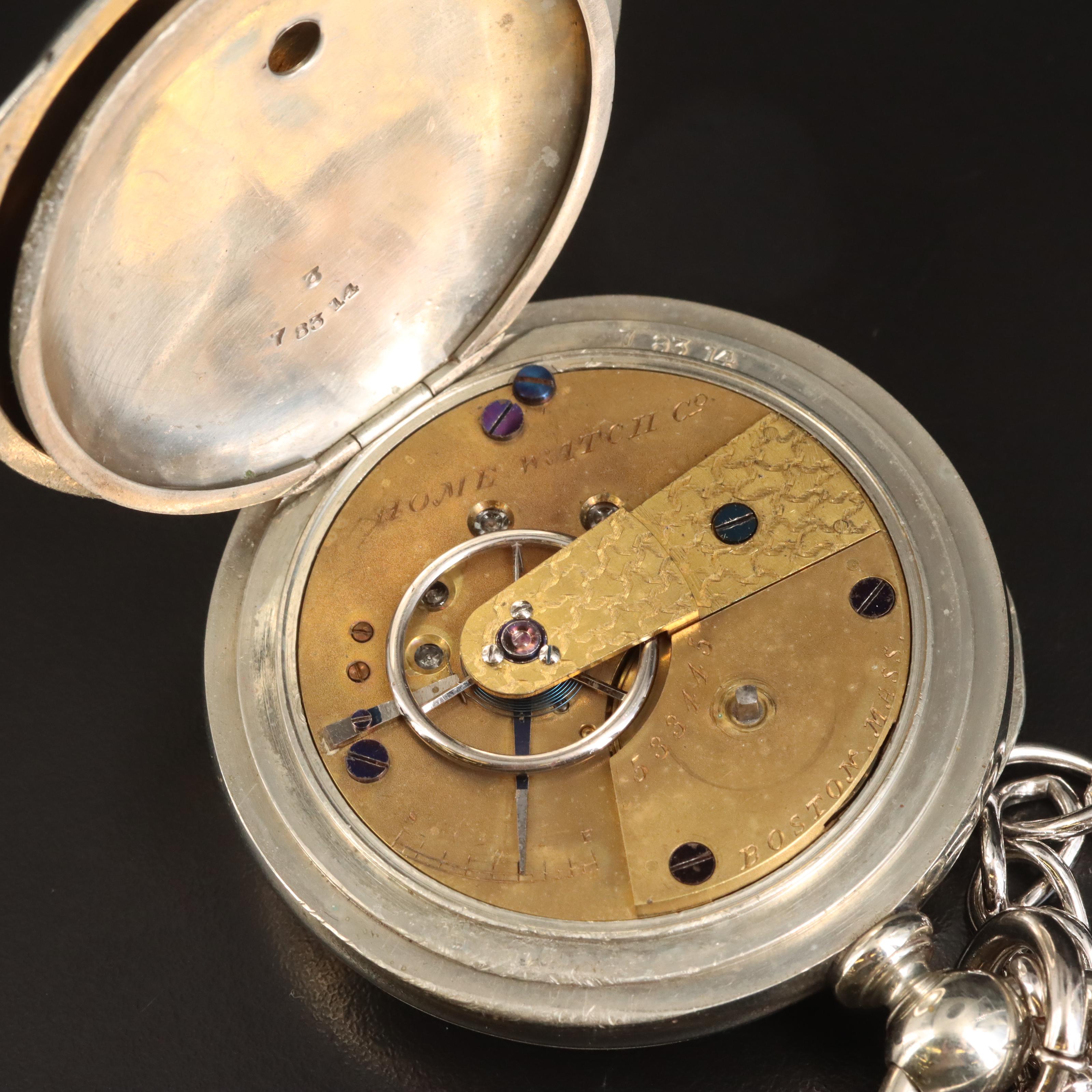 1871 American Waltham Key Wind & Set Pocket Watch EBTH