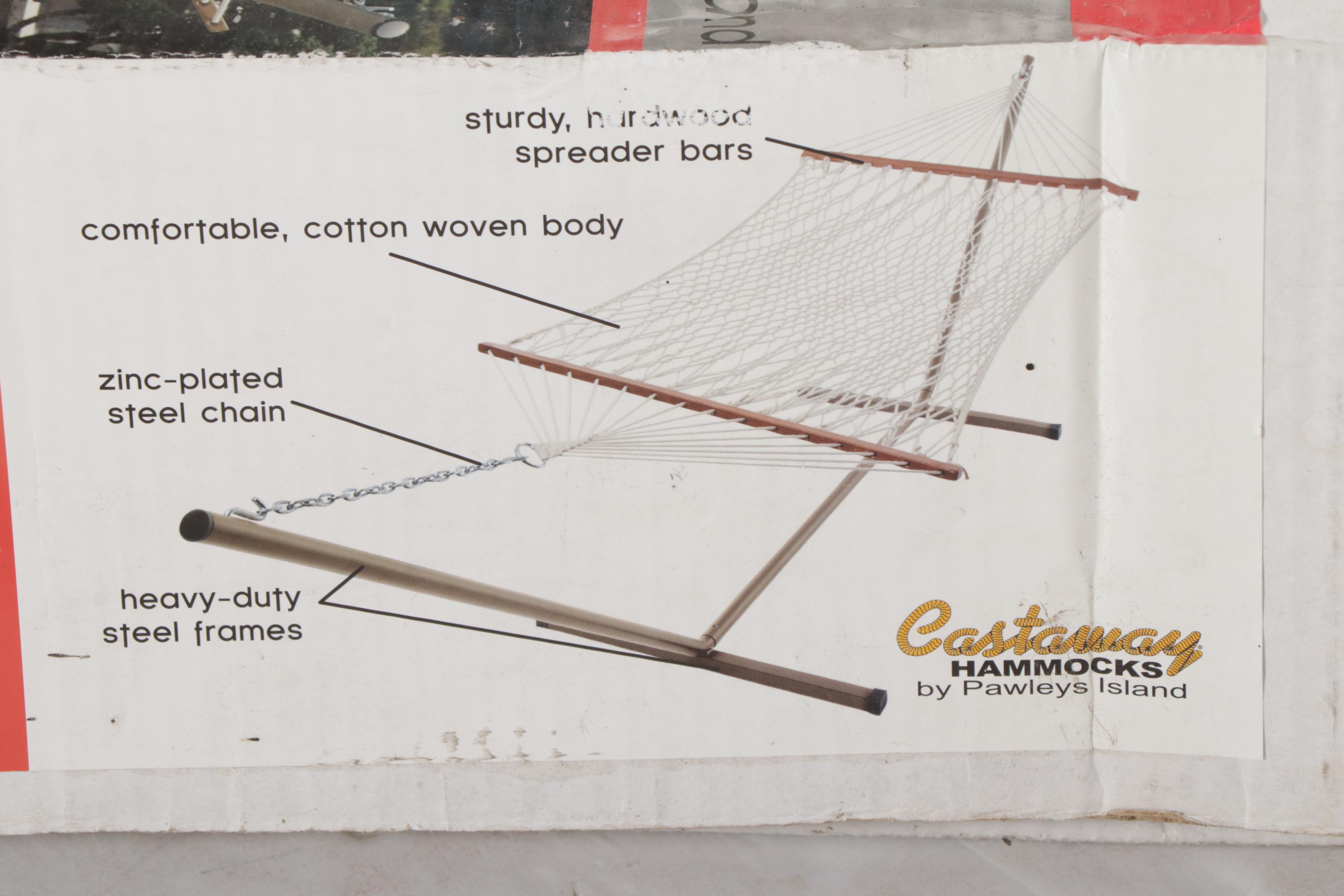 Pawleys Island Castaway Rope Hammock on 11' PowderCoated Steel Stand