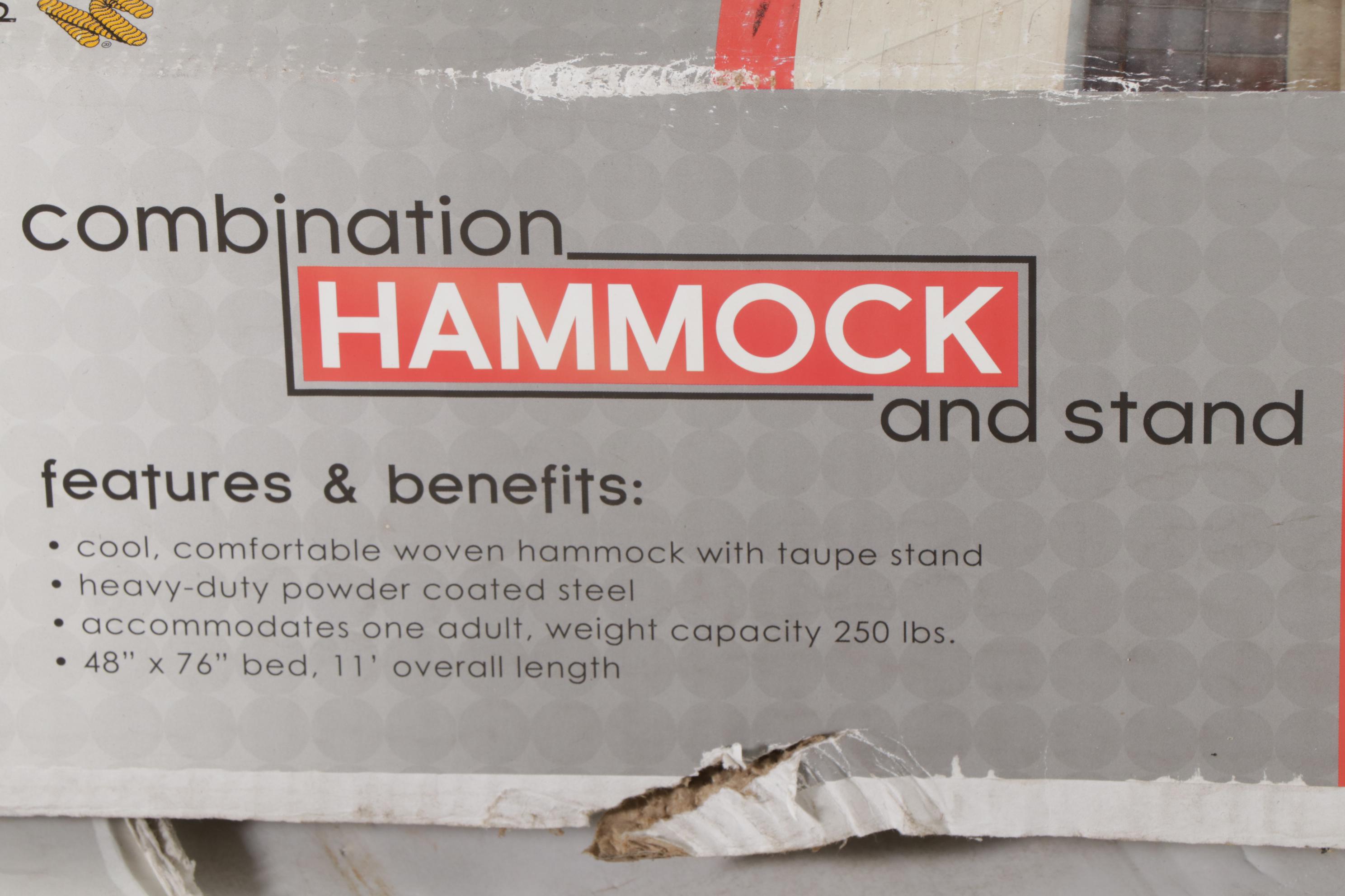 Pawleys Island Castaway Rope Hammock on 11' PowderCoated Steel Stand