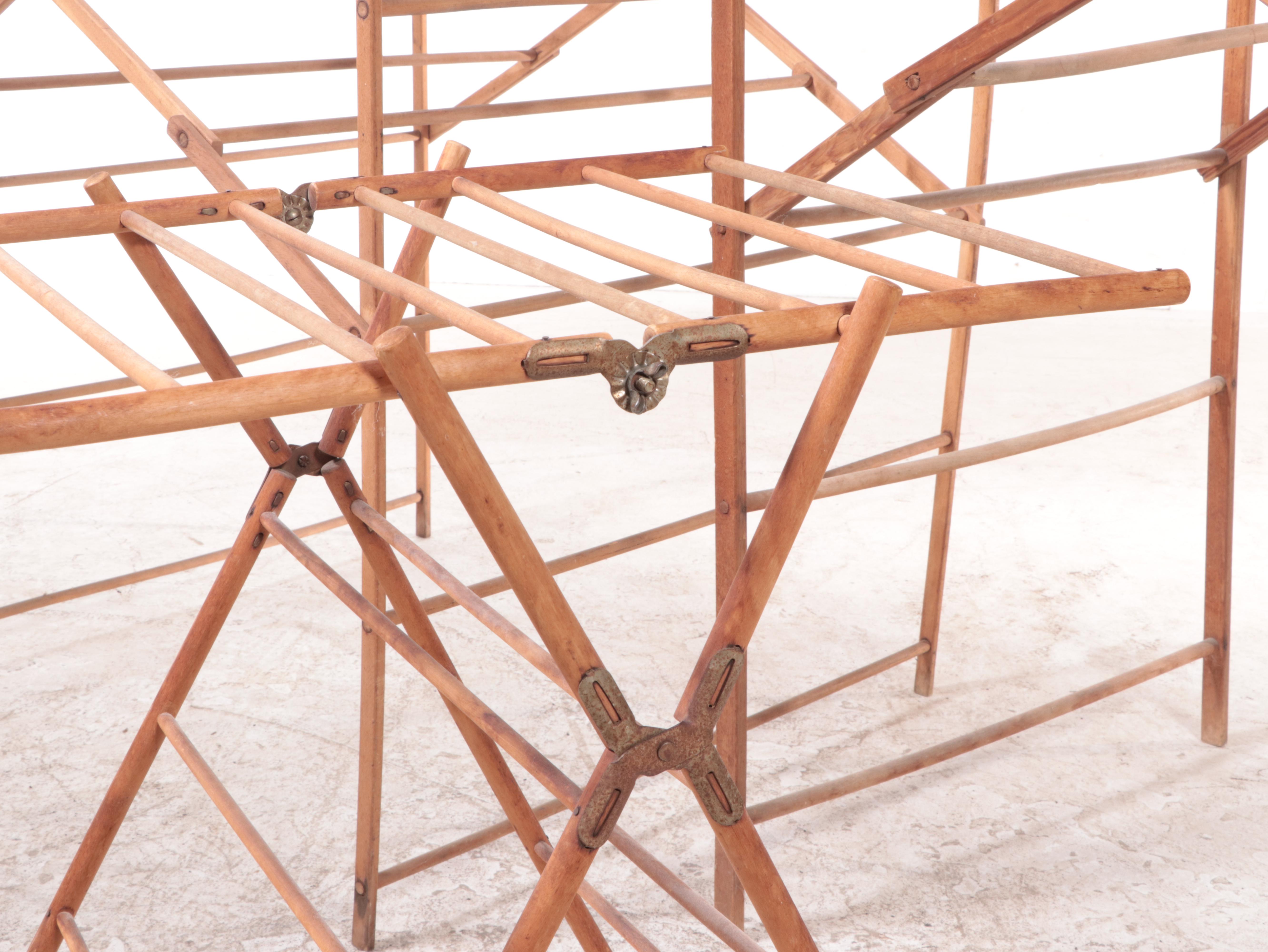 Plymouth Pine Ironing Board with Trouser Stretchers and Drying Racks EBTH