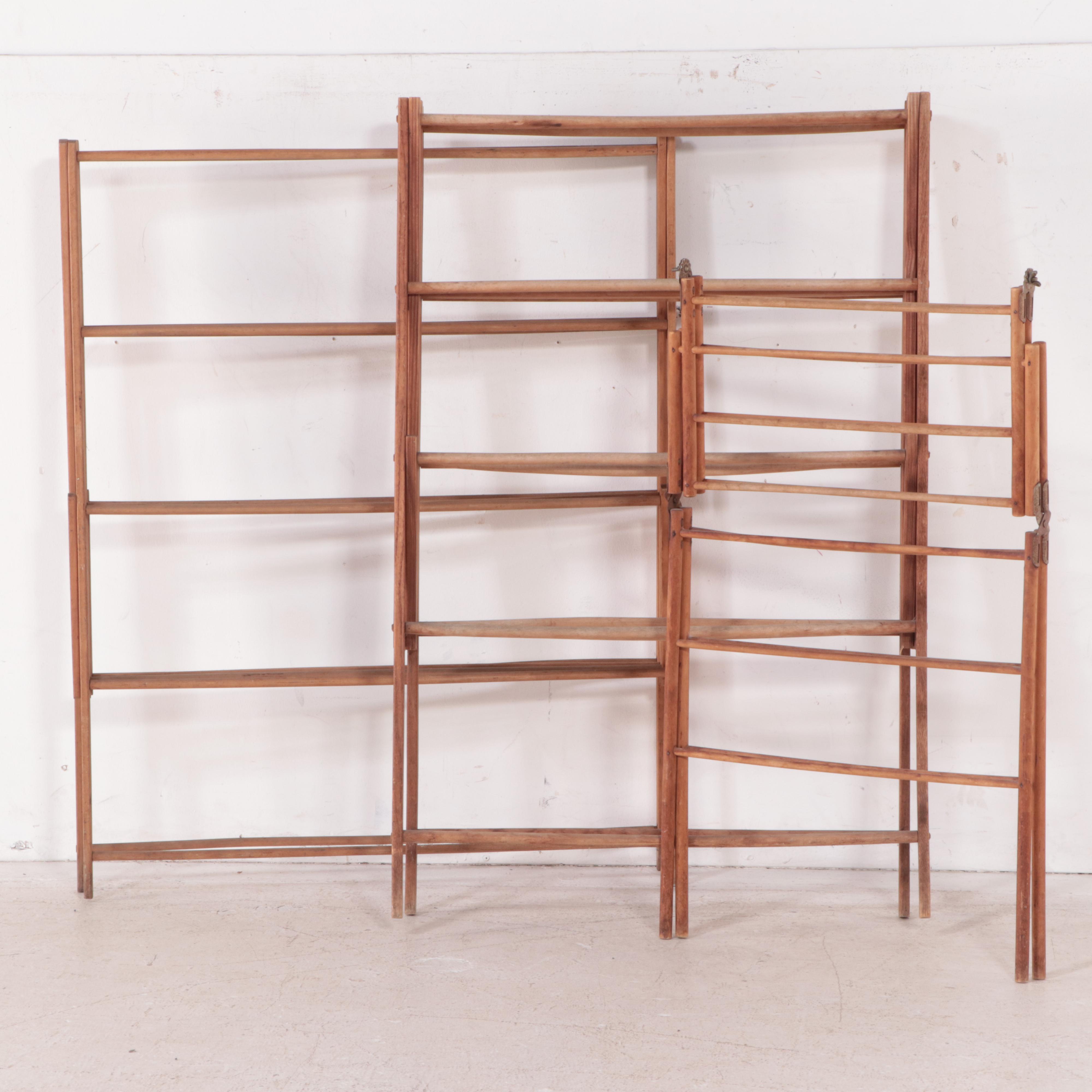 Plymouth Pine Ironing Board with Trouser Stretchers and Drying Racks EBTH