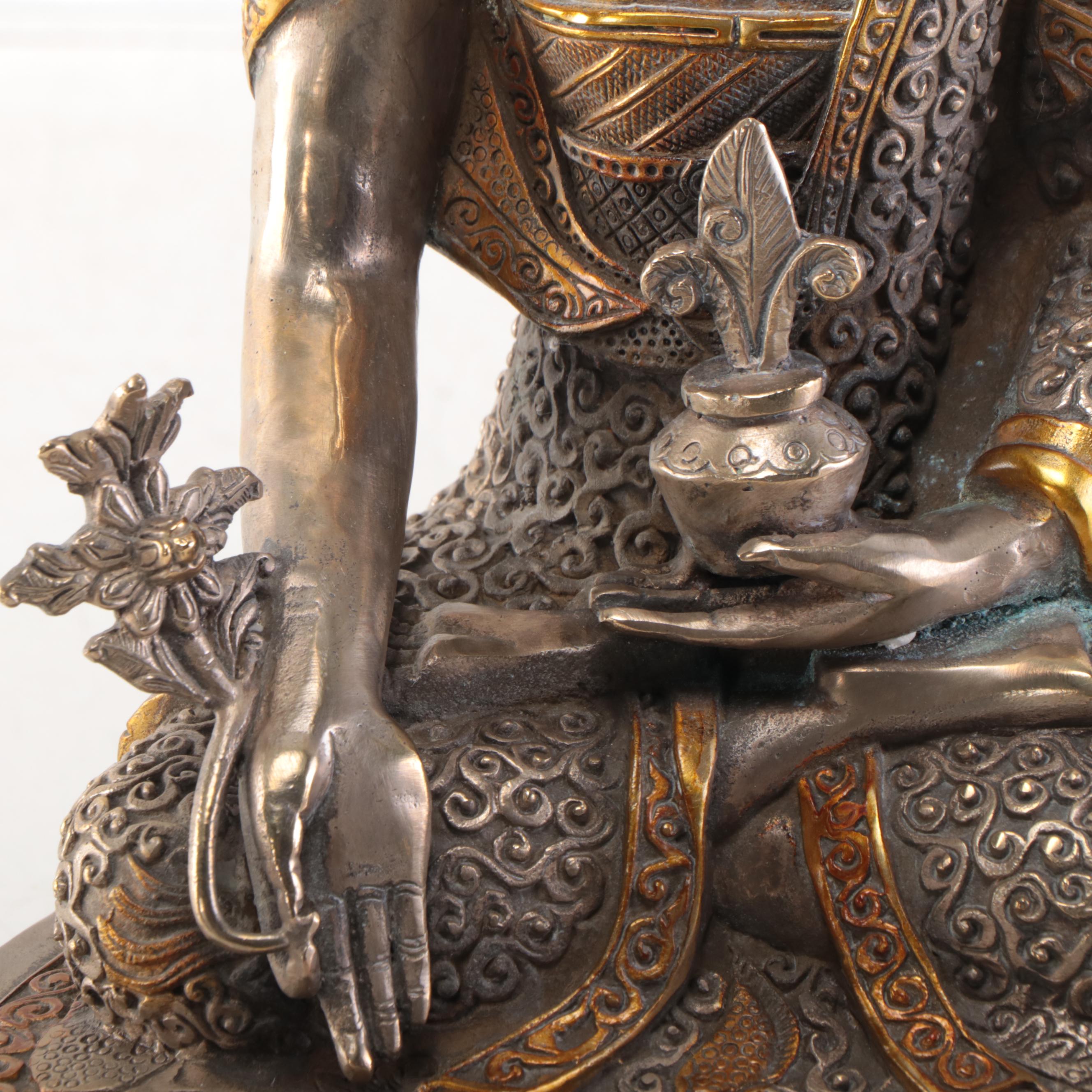 Tibetan Style Metal Buddha Sculpture | EBTH
