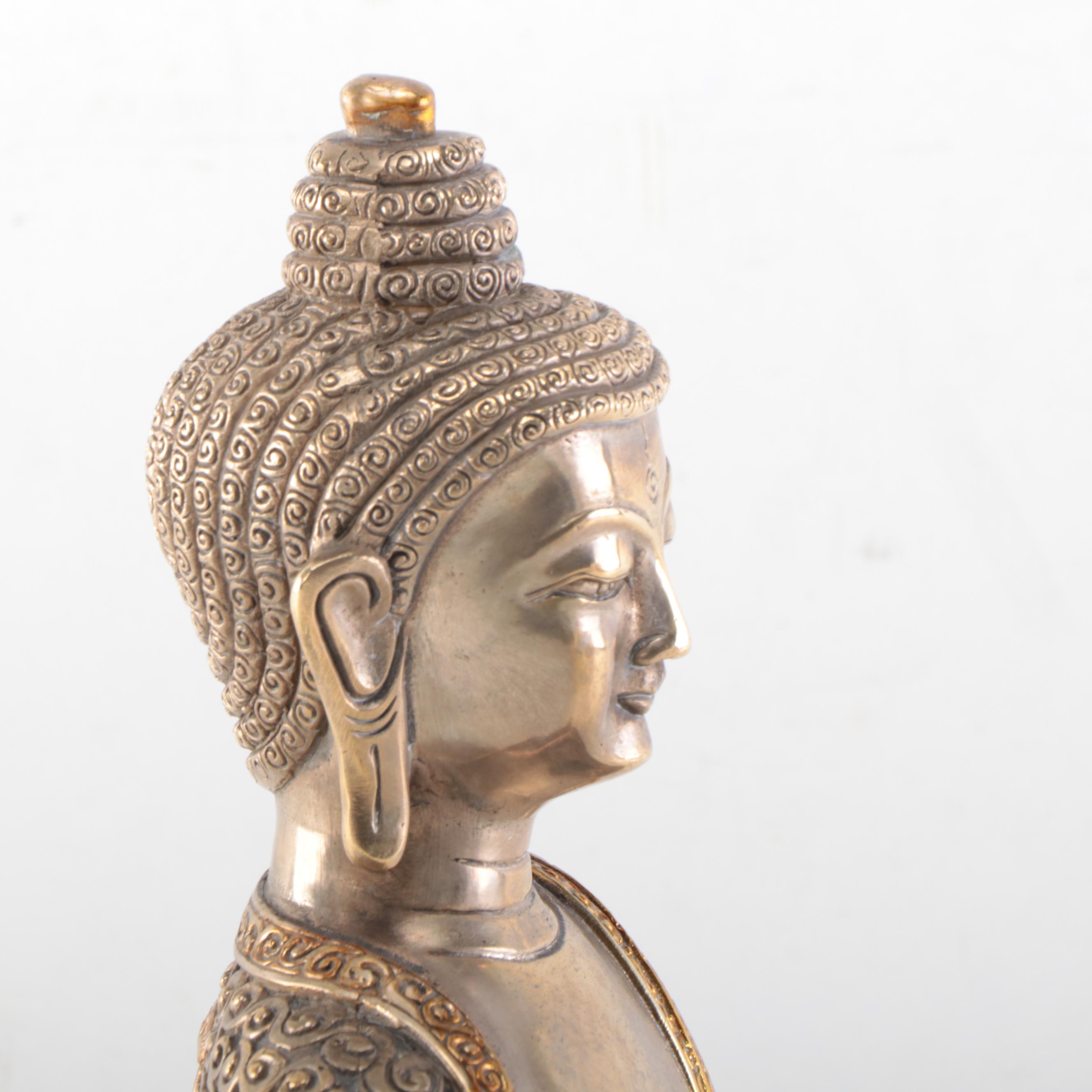 Tibetan Style Metal Buddha Sculpture | EBTH