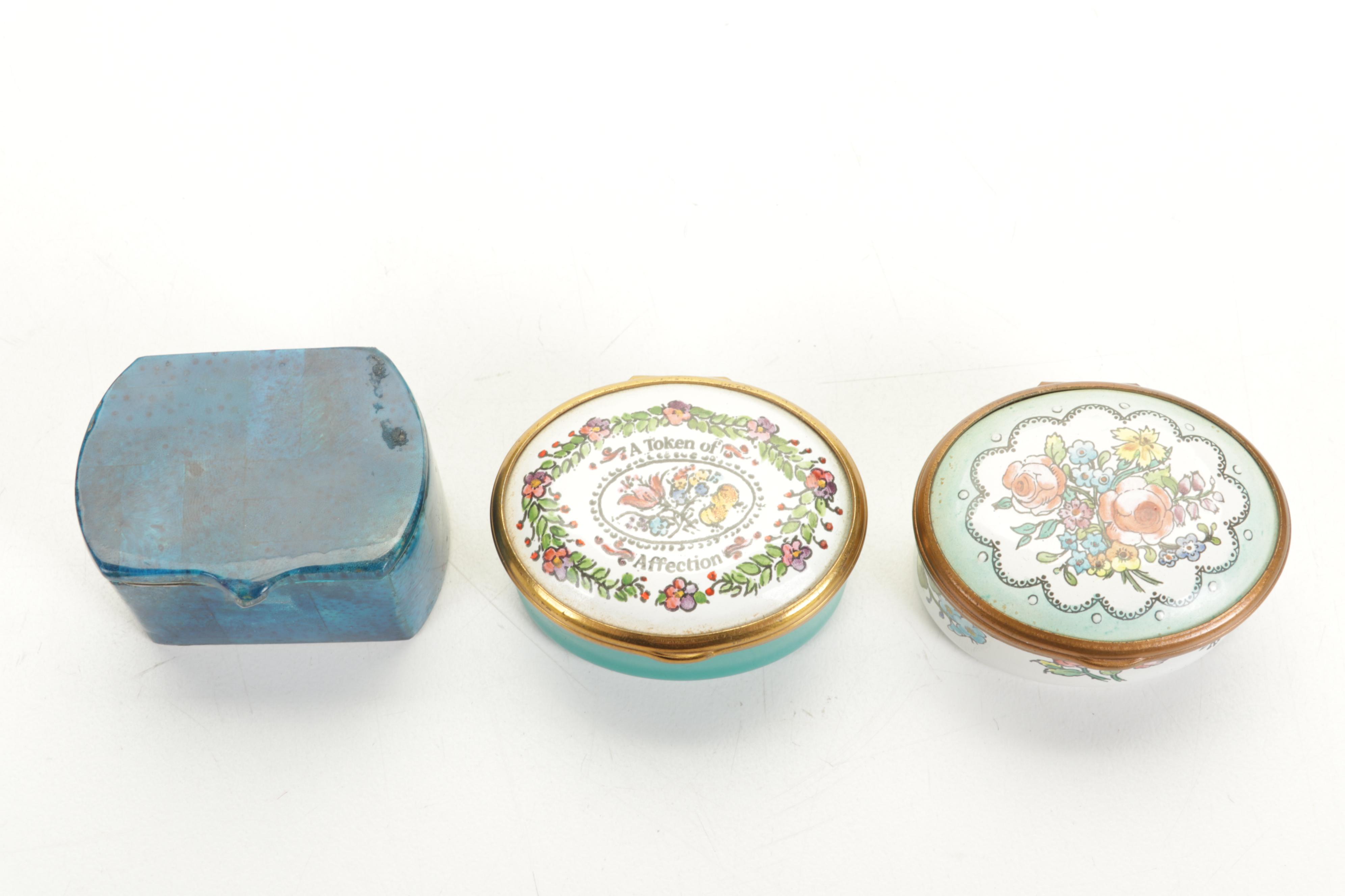 Halcyon Days Bilston and Battersea Enamels and Other Enamel Boxes EBTH