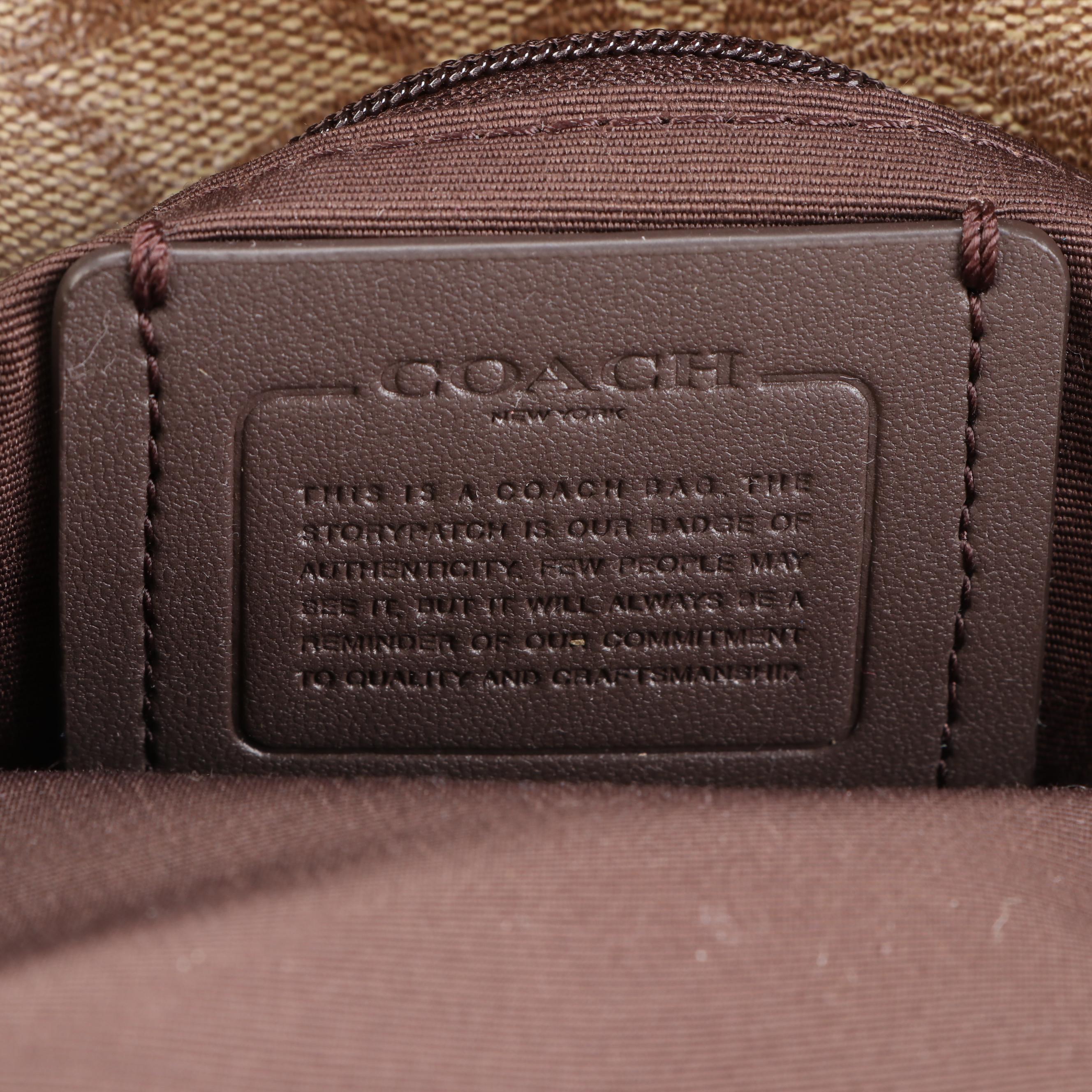 Coach Pennie Shoulder Bag and Wristlet in Signature Coated Canvas and