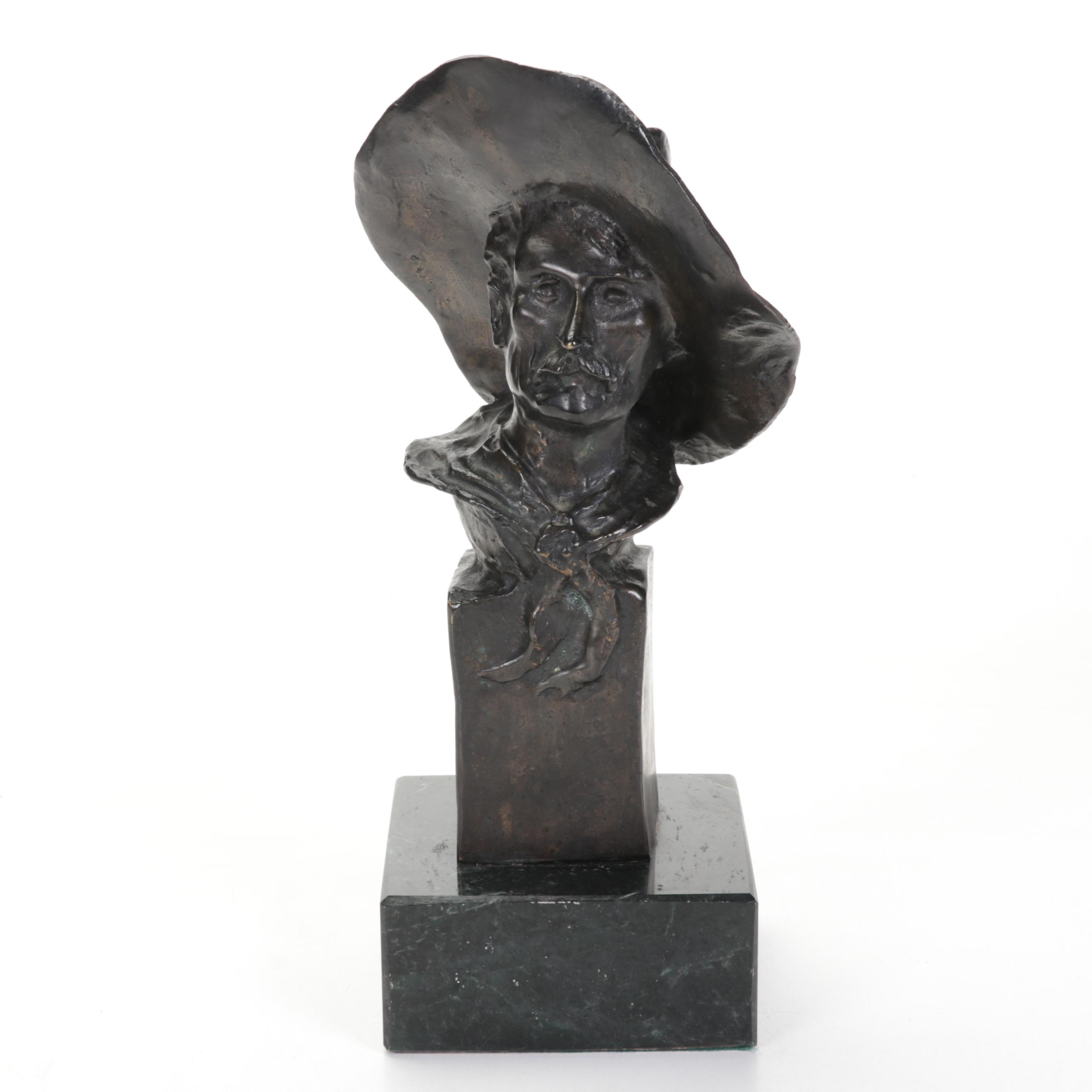 Bronze Sculpture After Frederic Remington "The Sergeant," MidLate 20th