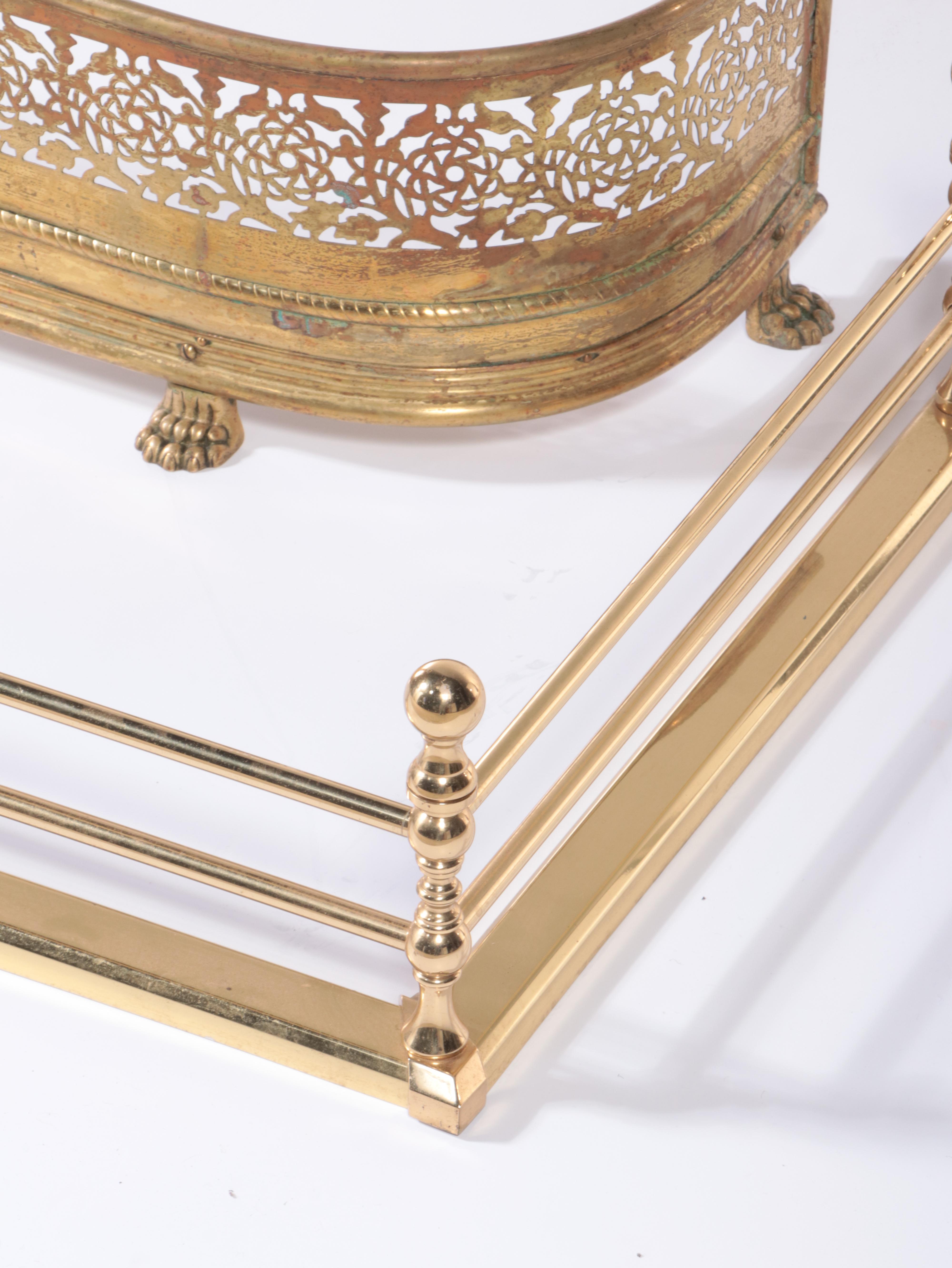 Brass Fireplace Hearth Fenders EBTH